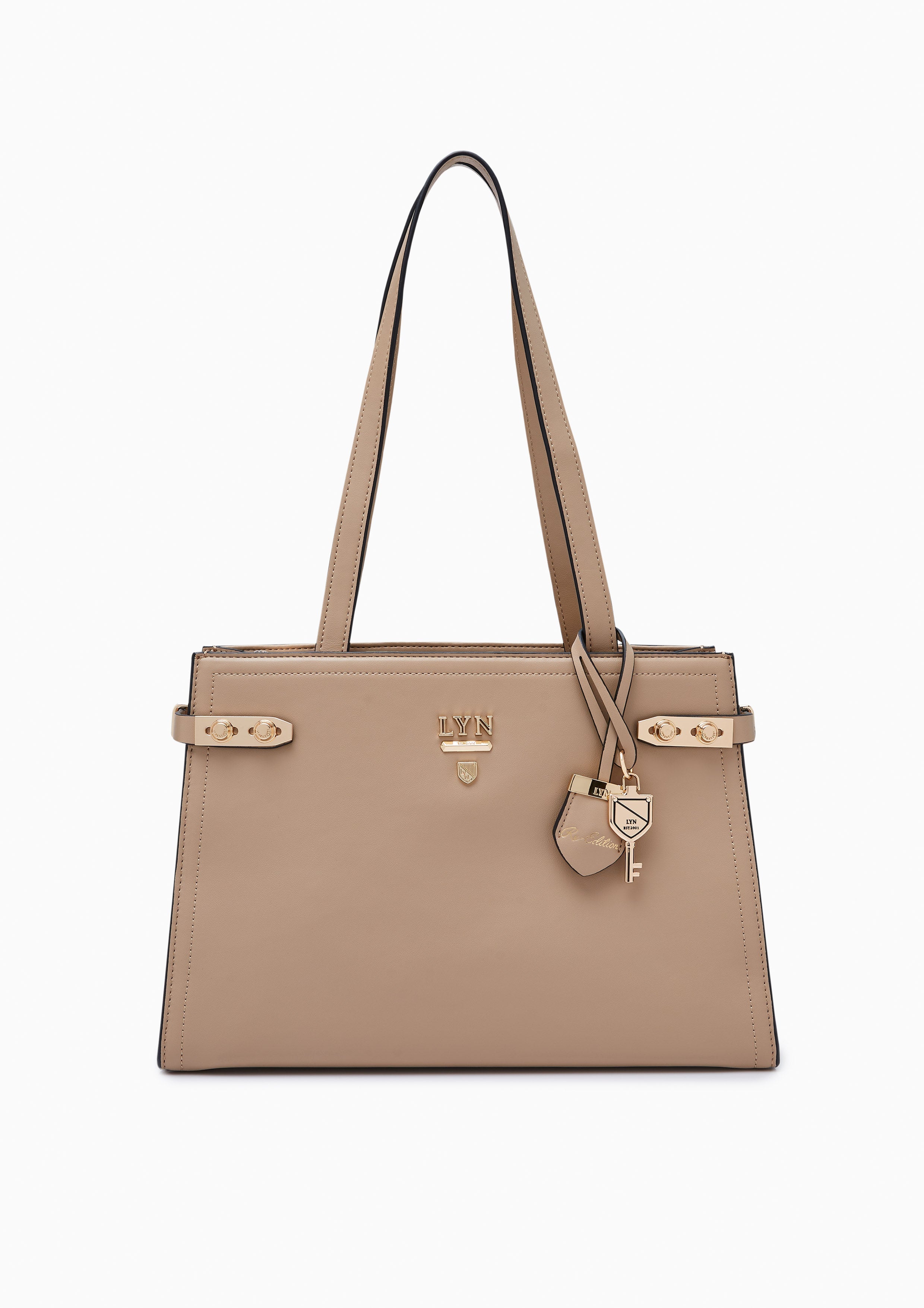 Re-Edit Fineness Oversize Handbag Dark Beige - Lyn TH