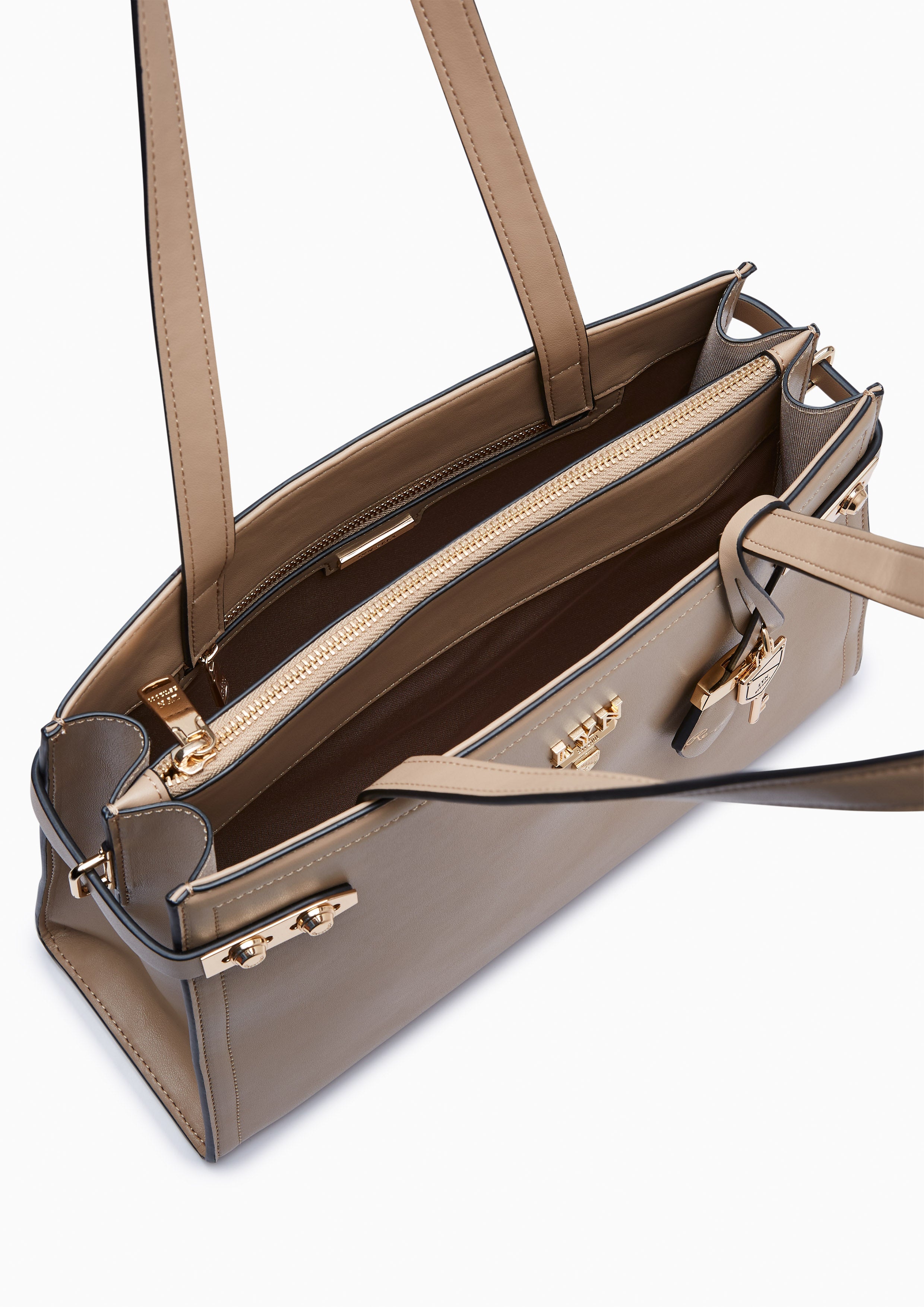 Re-Edit Fineness Oversize Handbag Dark Beige - Lyn TH