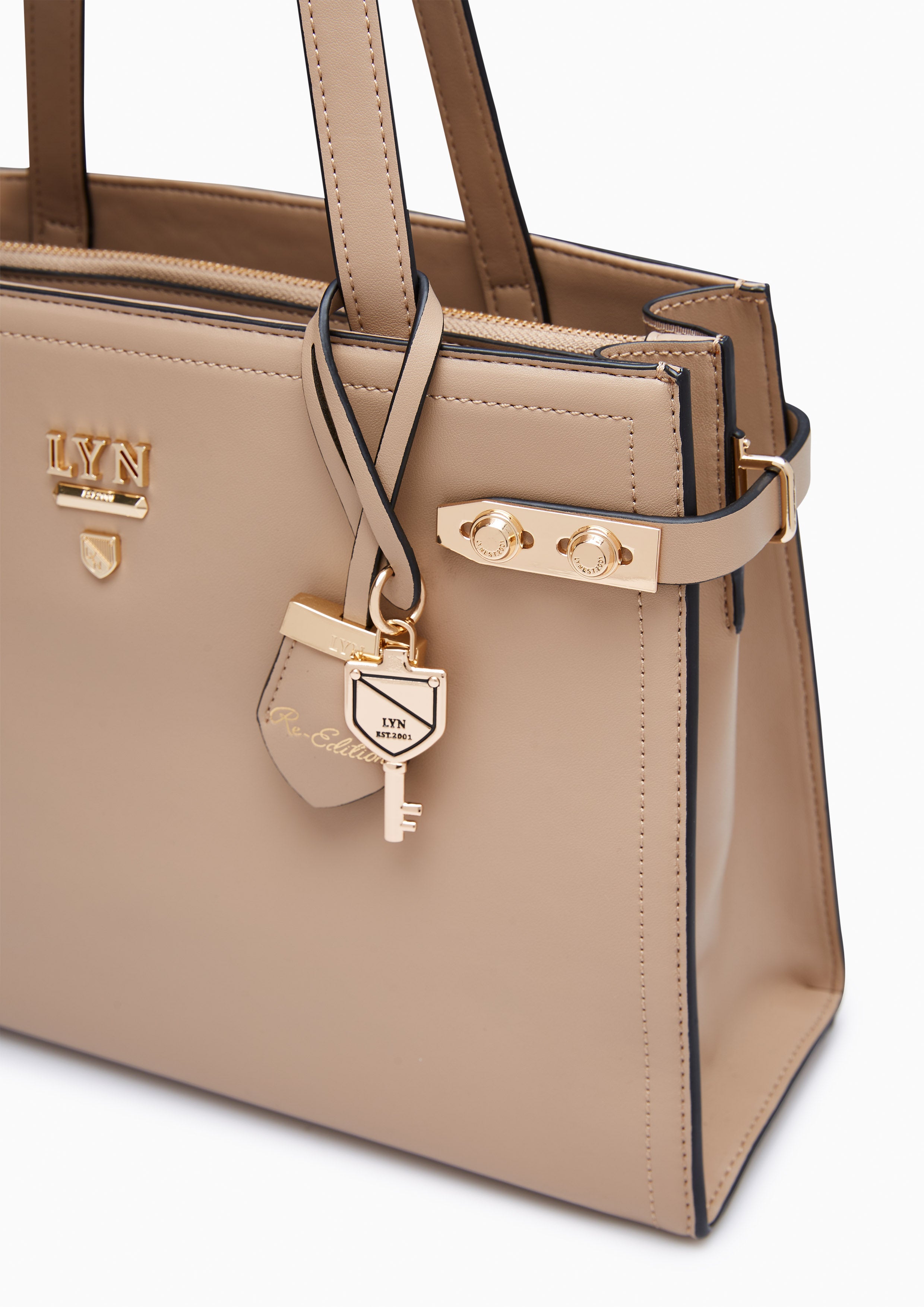 Re-Edit Fineness Oversize Handbag Dark Beige - Lyn TH