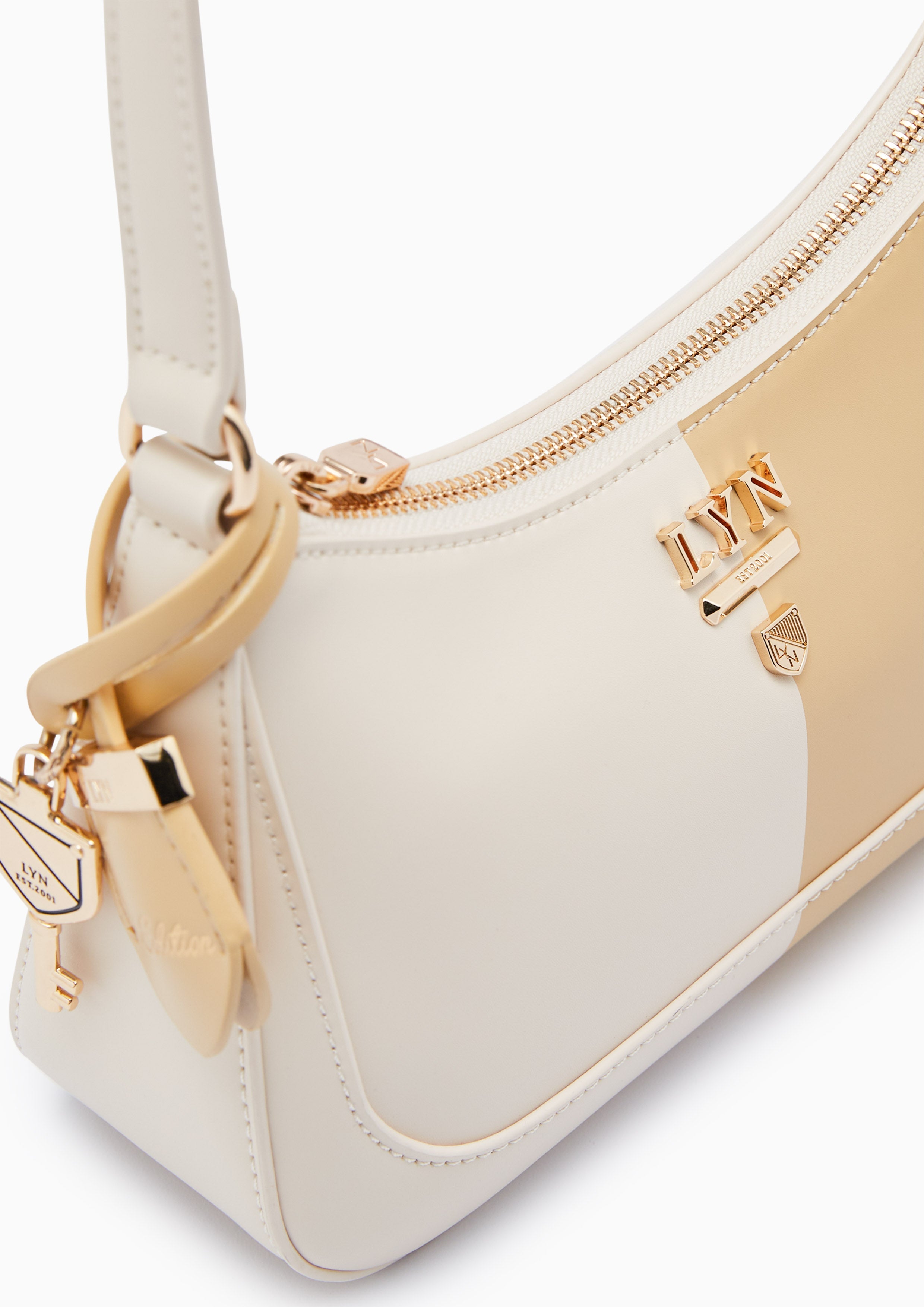 Rosee Re-Edit S Half Shoulder Bag Beige - Lyn TH