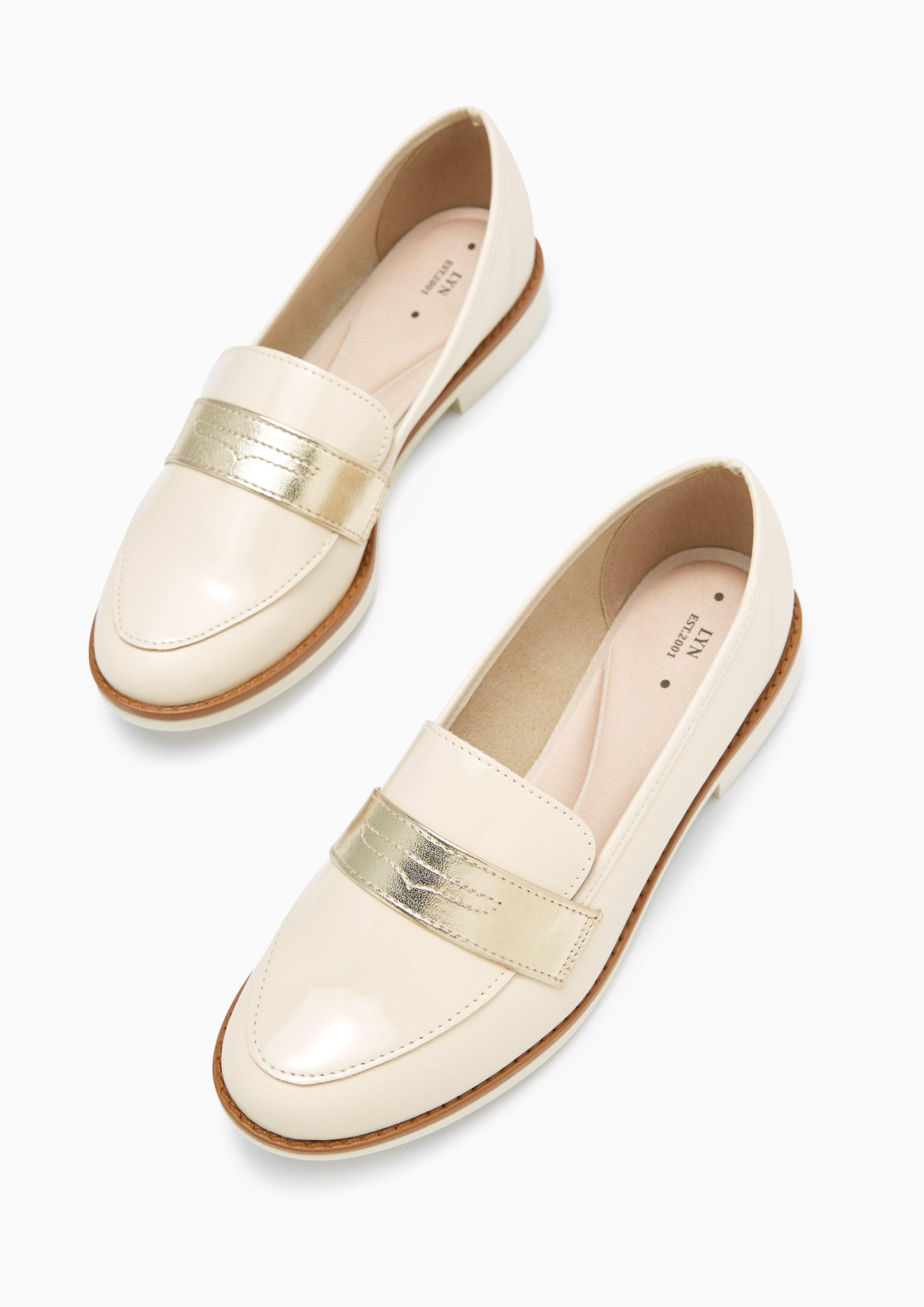 Banker Loafers Beige - Lyn TH