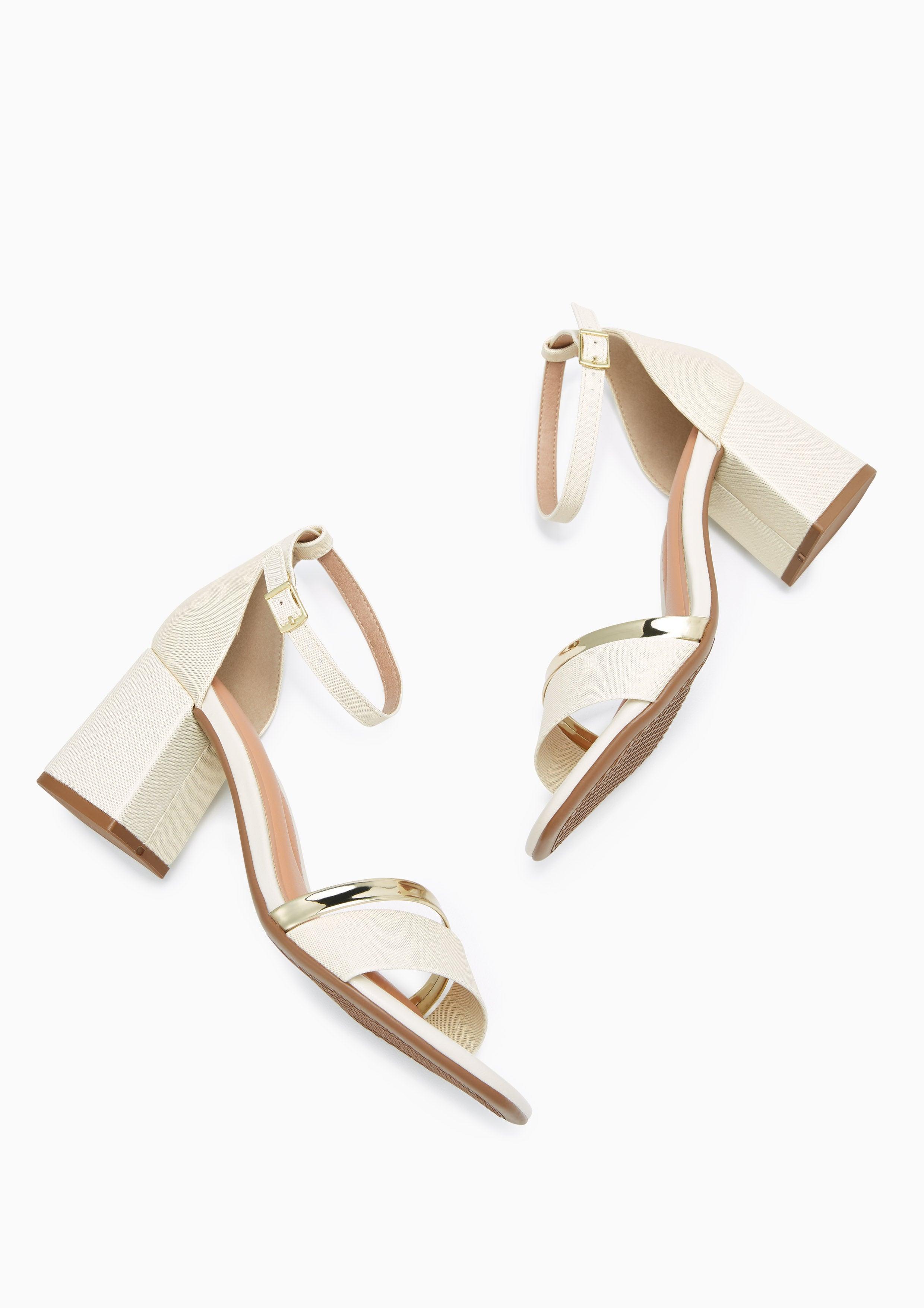 Begin Mid Heel Slingbacks Gold - Lyn TH