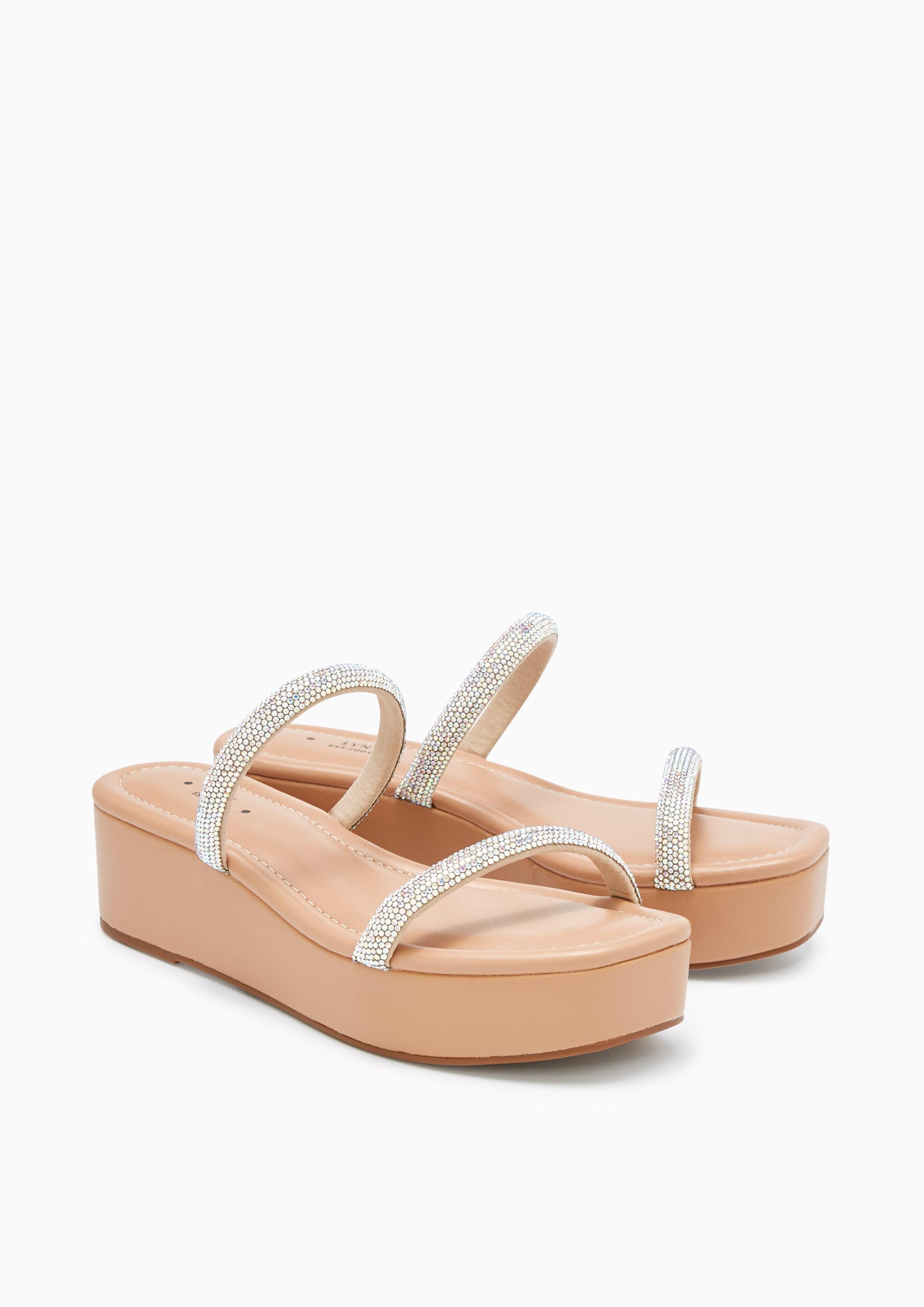 Bio Platform Sandals Nude - Lyn TH