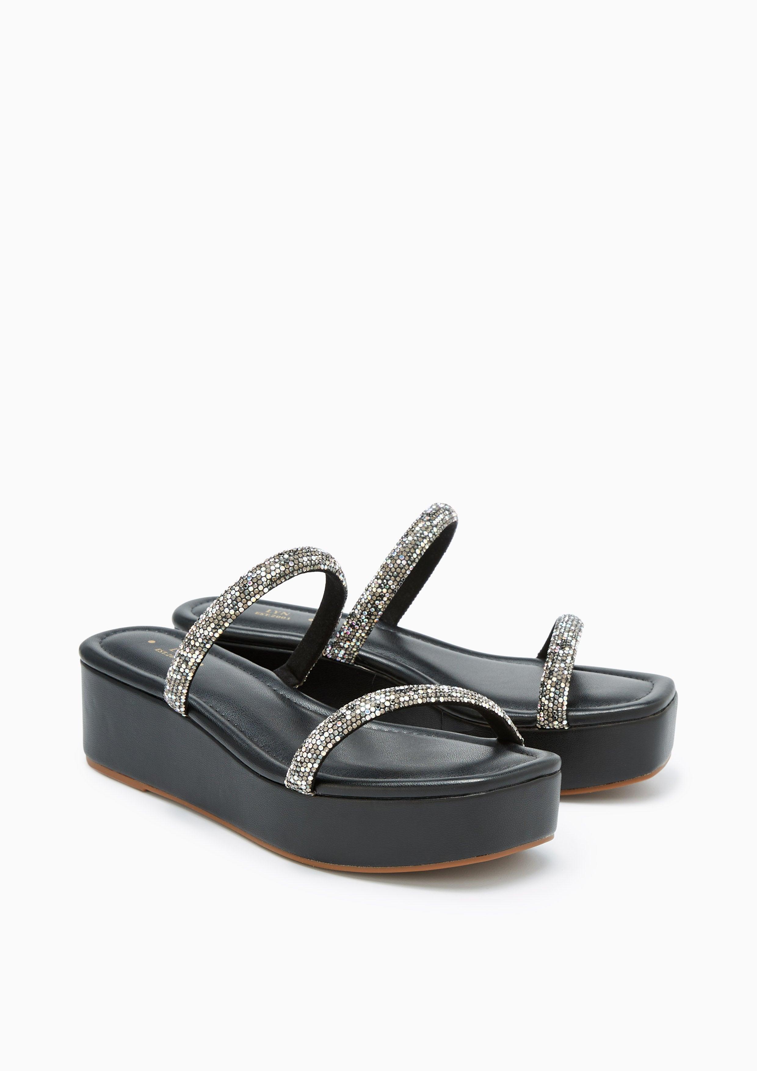 Bio Platform Sandals Black - Lyn TH