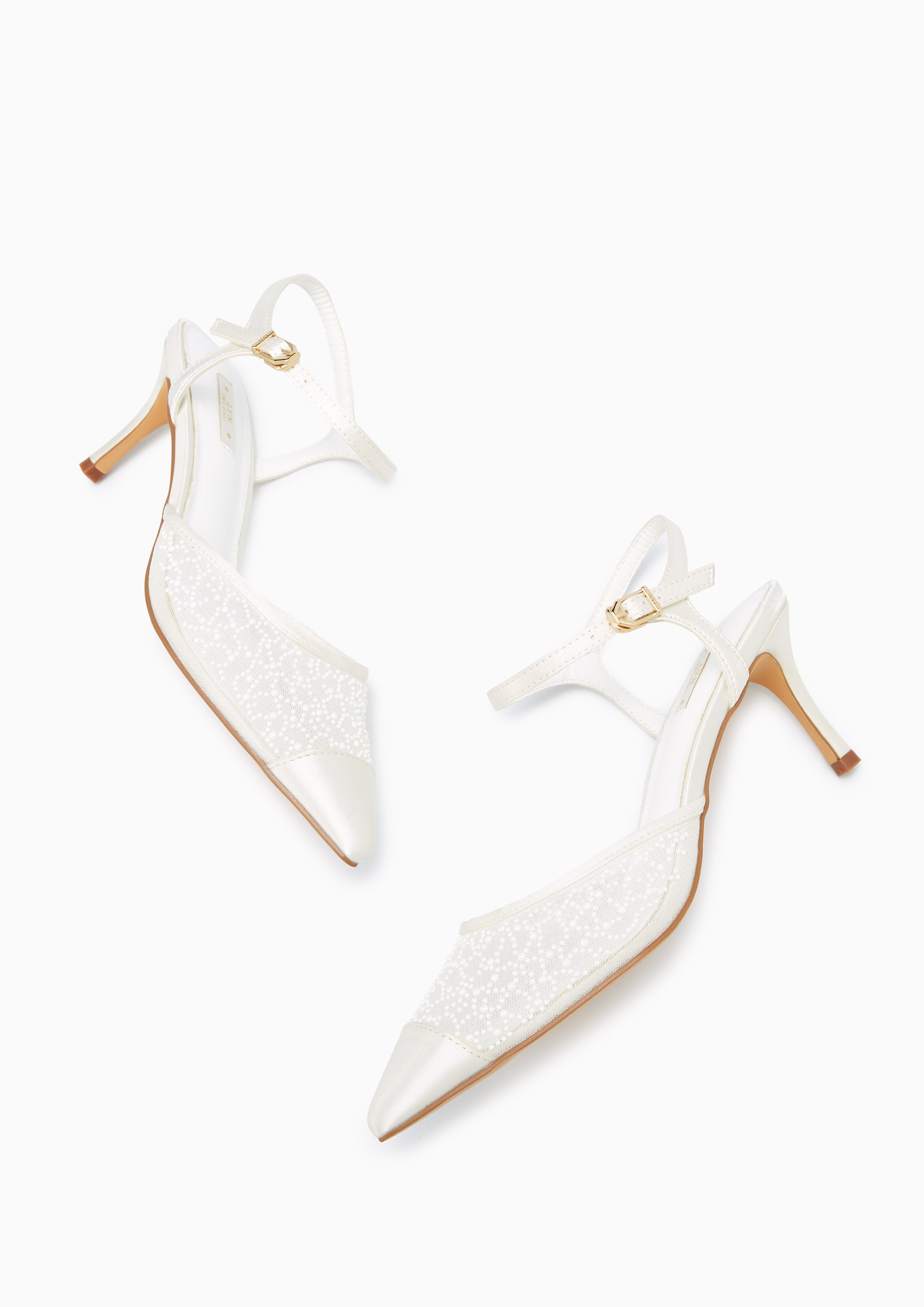 Bridemaids High Heel Slingbacks Ivory - Lyn TH