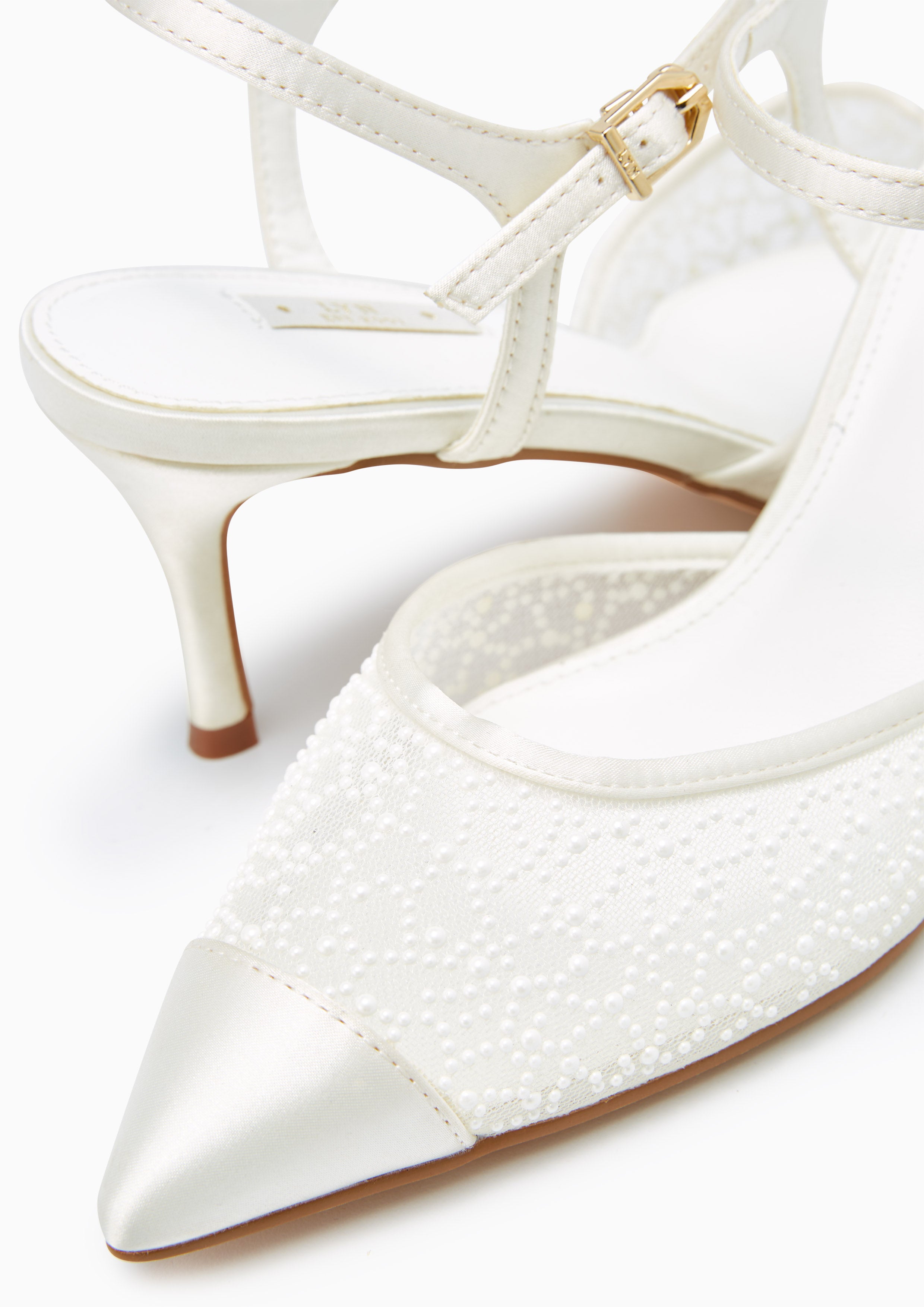 Bridemaids High Heel Slingbacks Ivory - Lyn TH