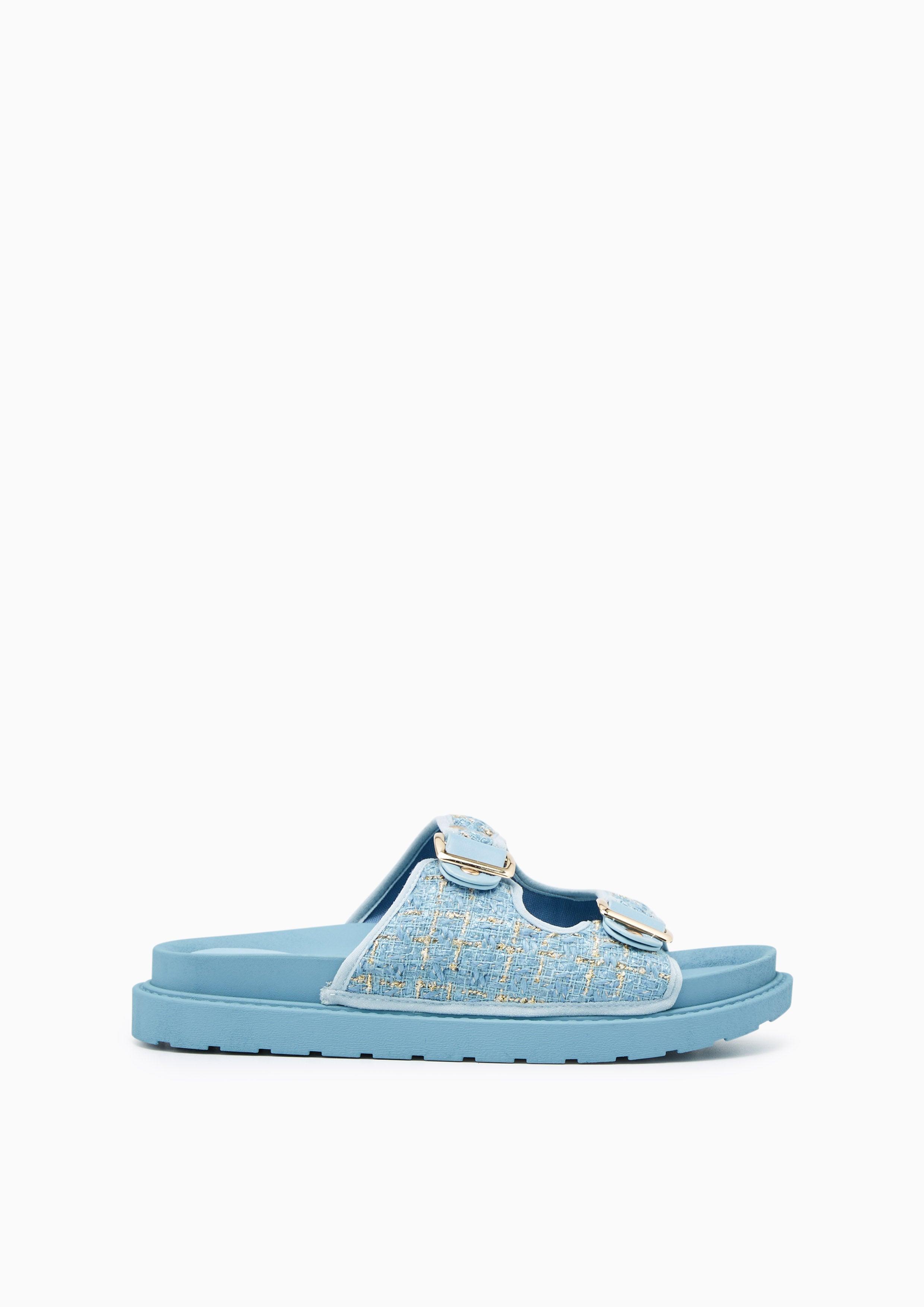 Berries Flat Sandals Blue - Lyn TH