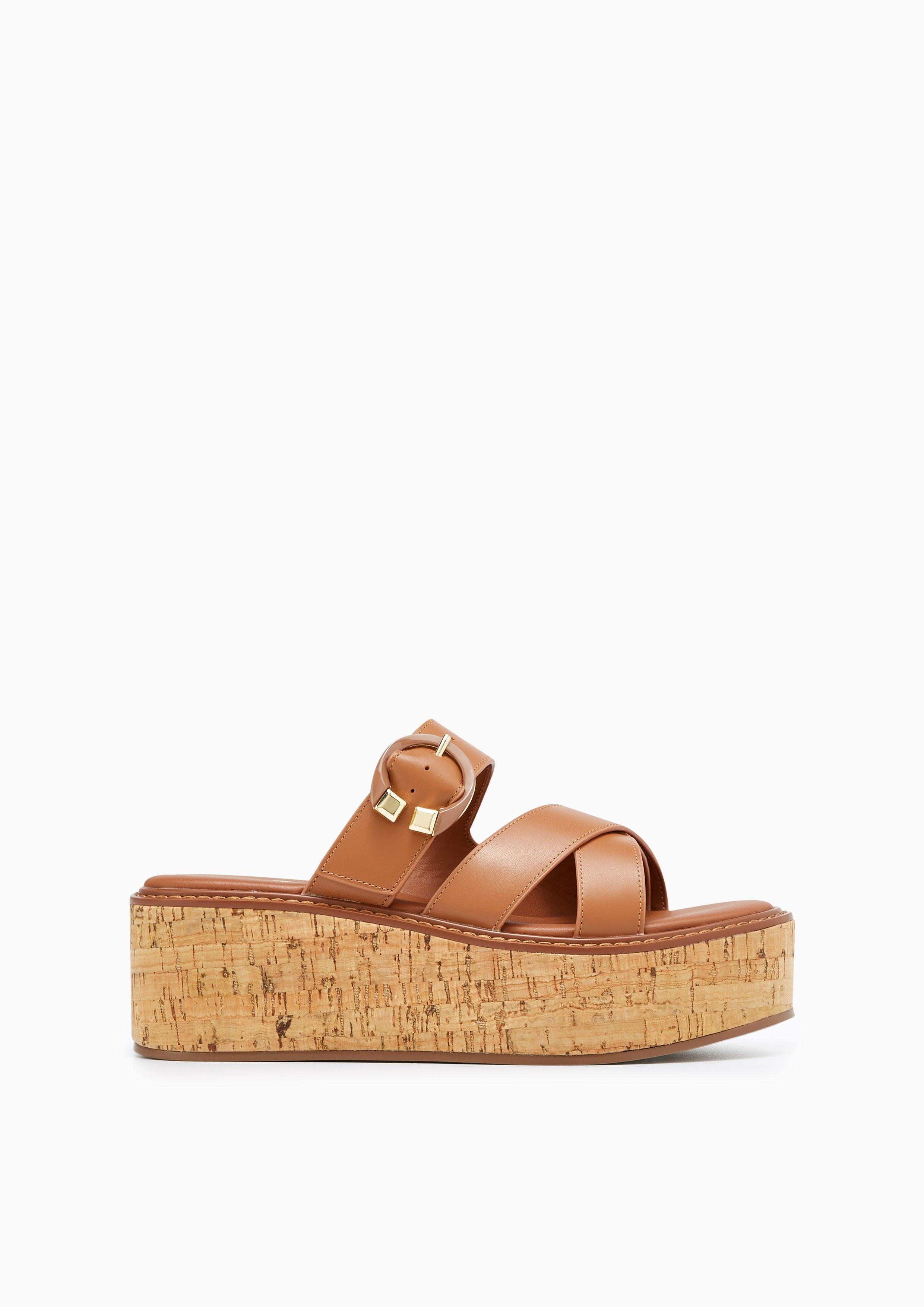 Foster Infinite Wedge Sandals Brown - Lyn TH