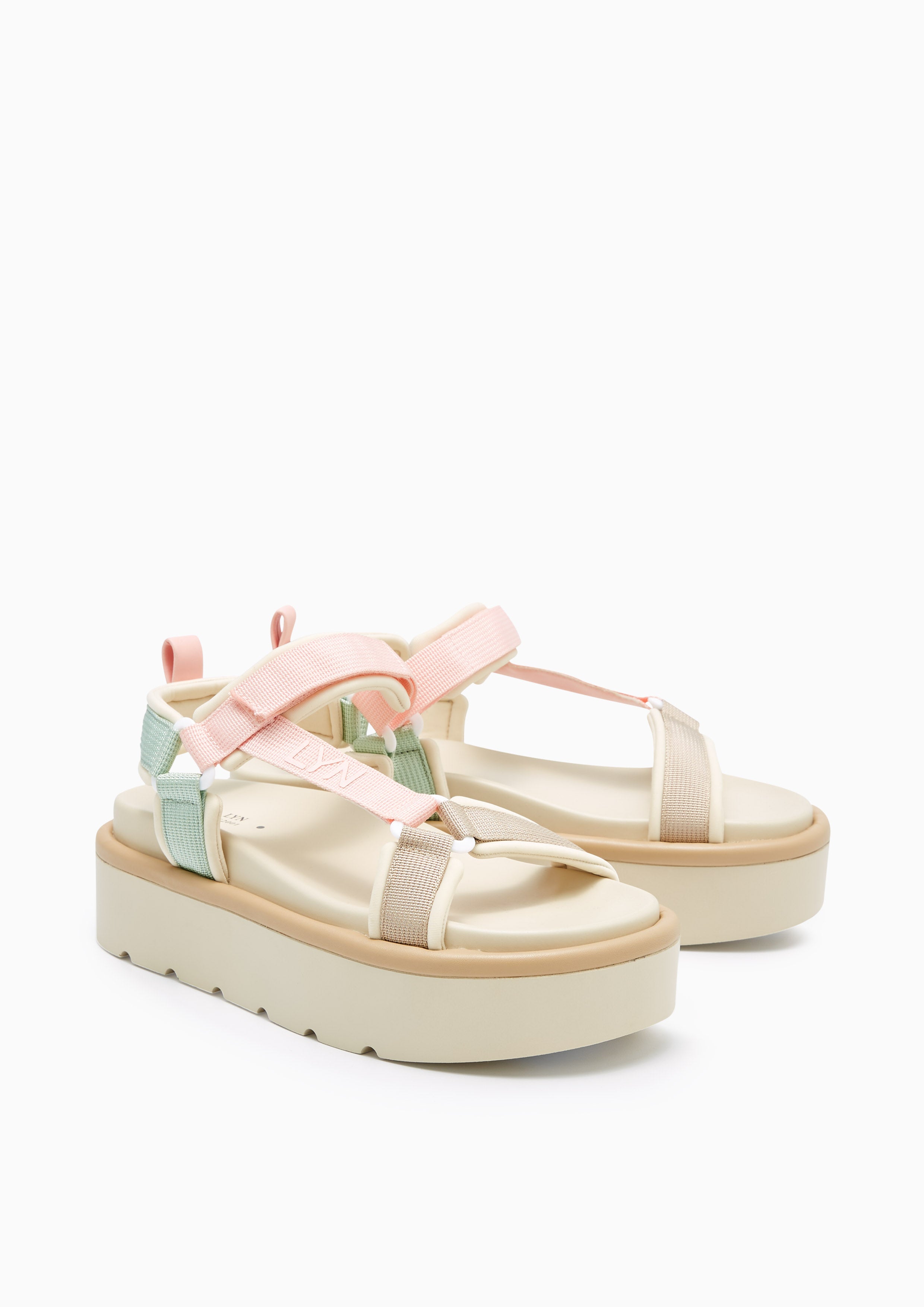 Hunter Multi Platform Sandals Pink - Lyn TH