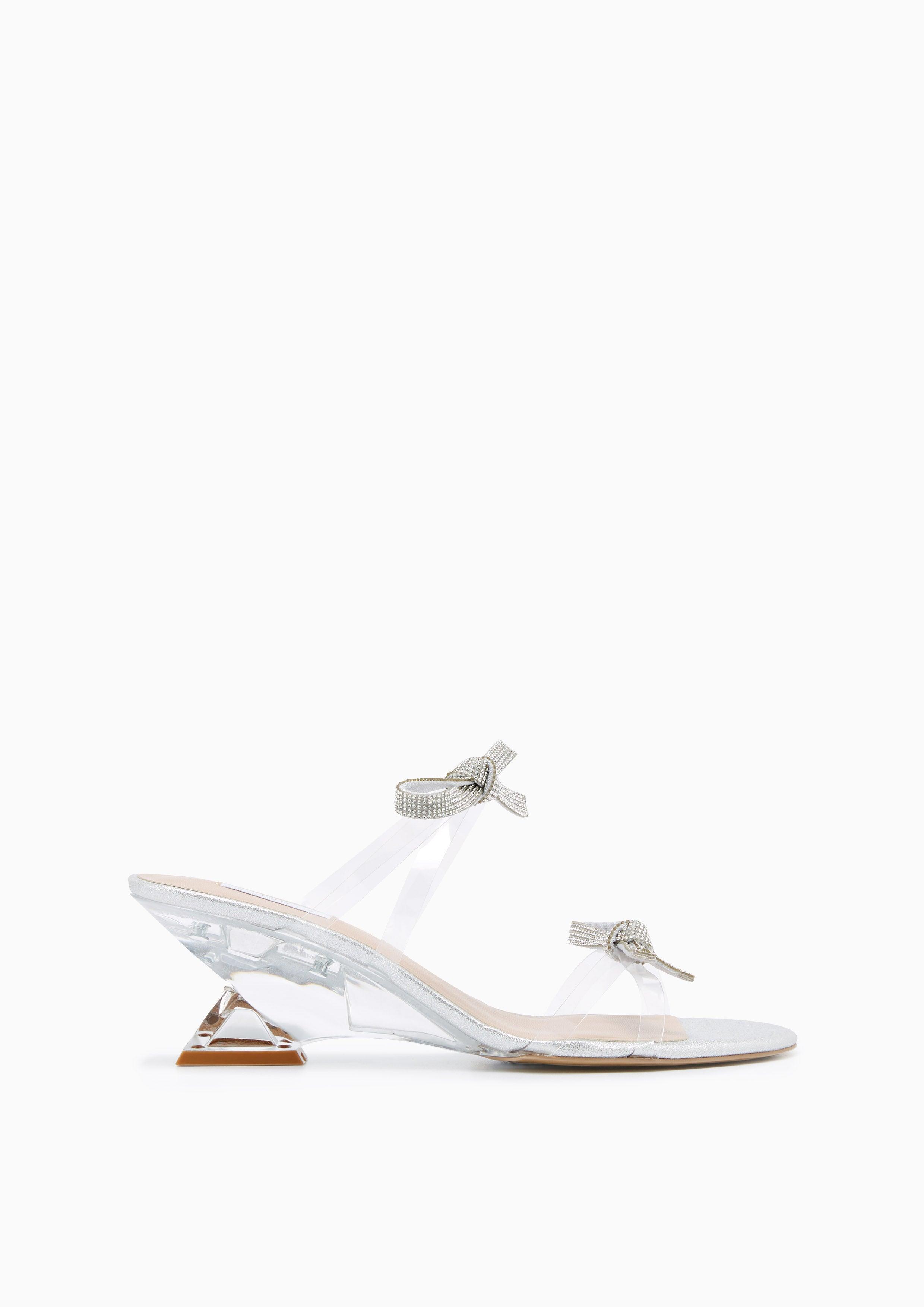 Gwen Low Heel Sandals White - Lyn TH