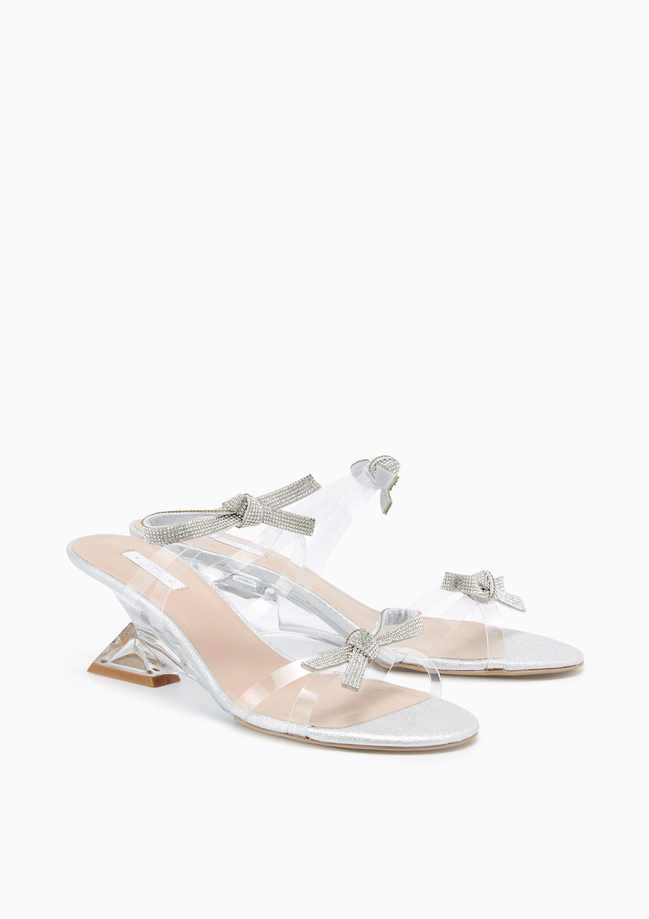 Gwen Low Heel Sandals White - Lyn TH