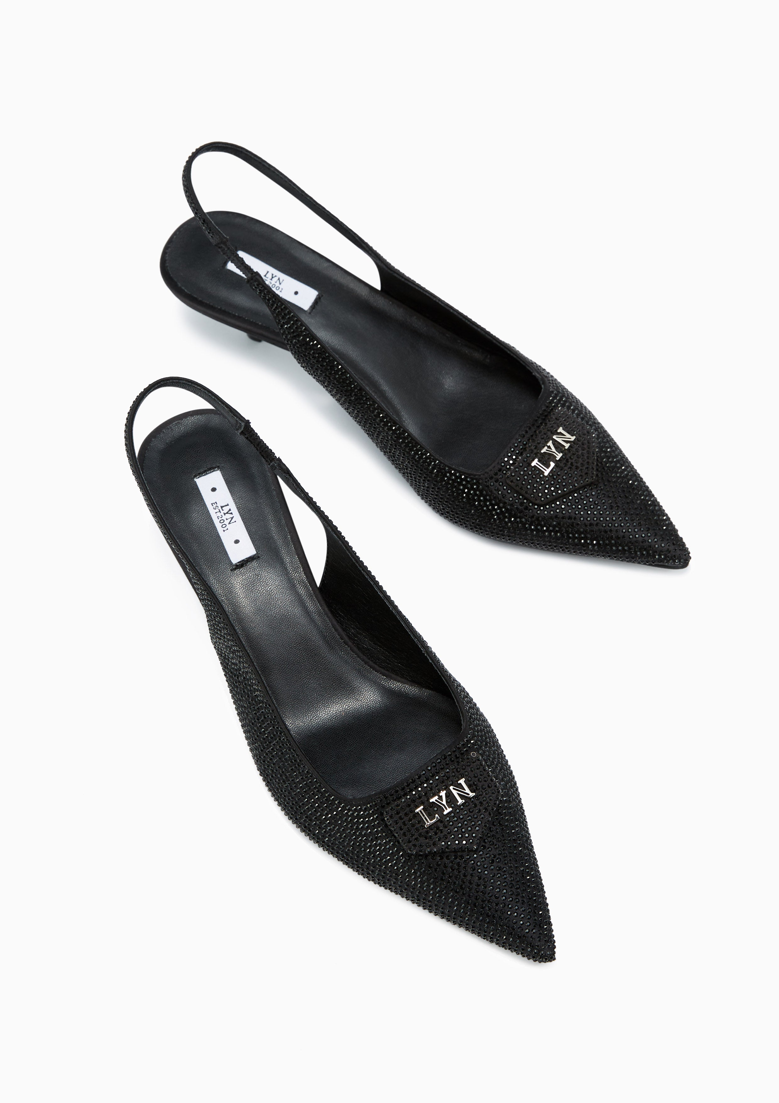 Bess Flat Slingbacks Black - Lyn TH