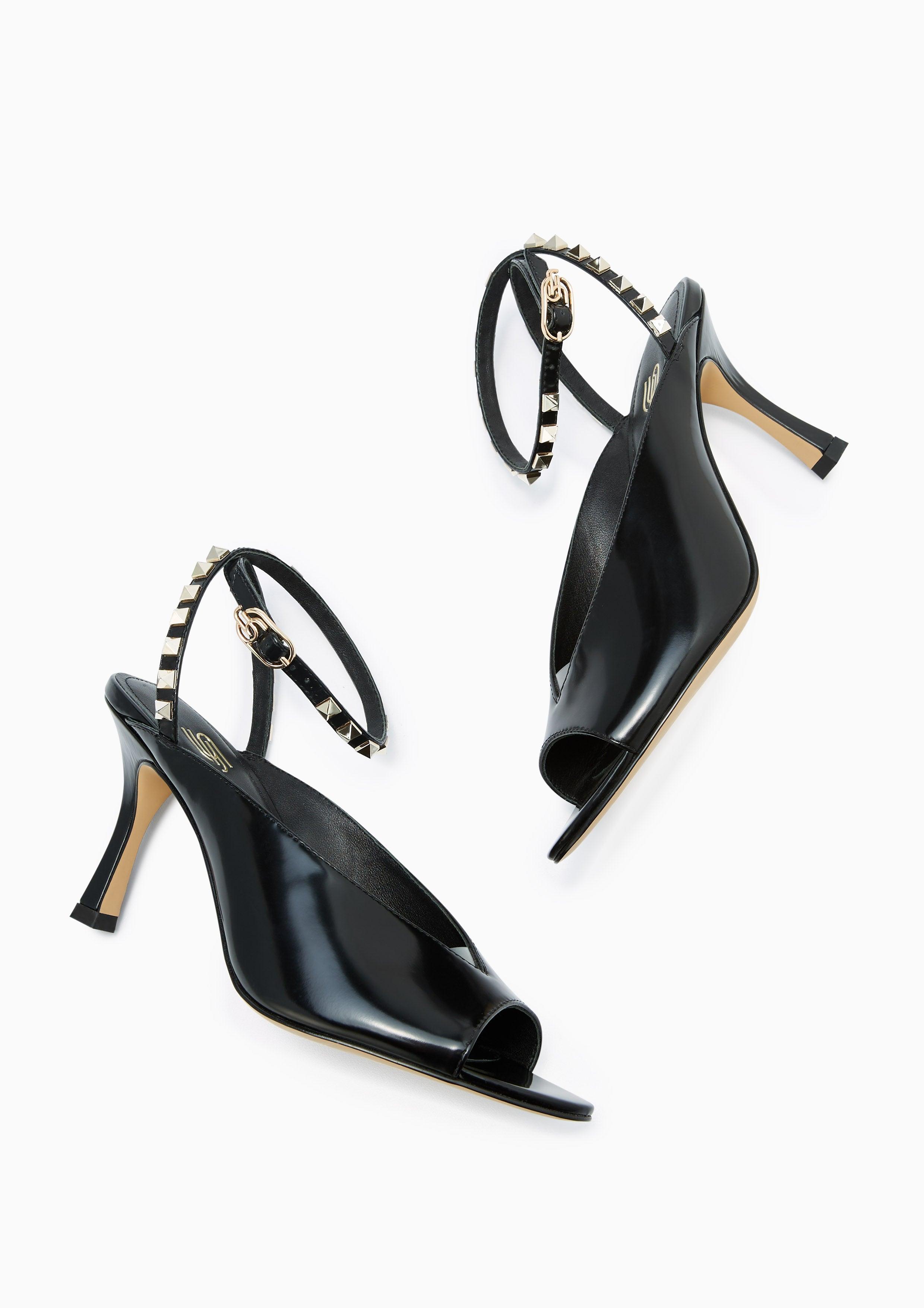 Aquila Infinite Heel Slingbacks Black - Lyn TH