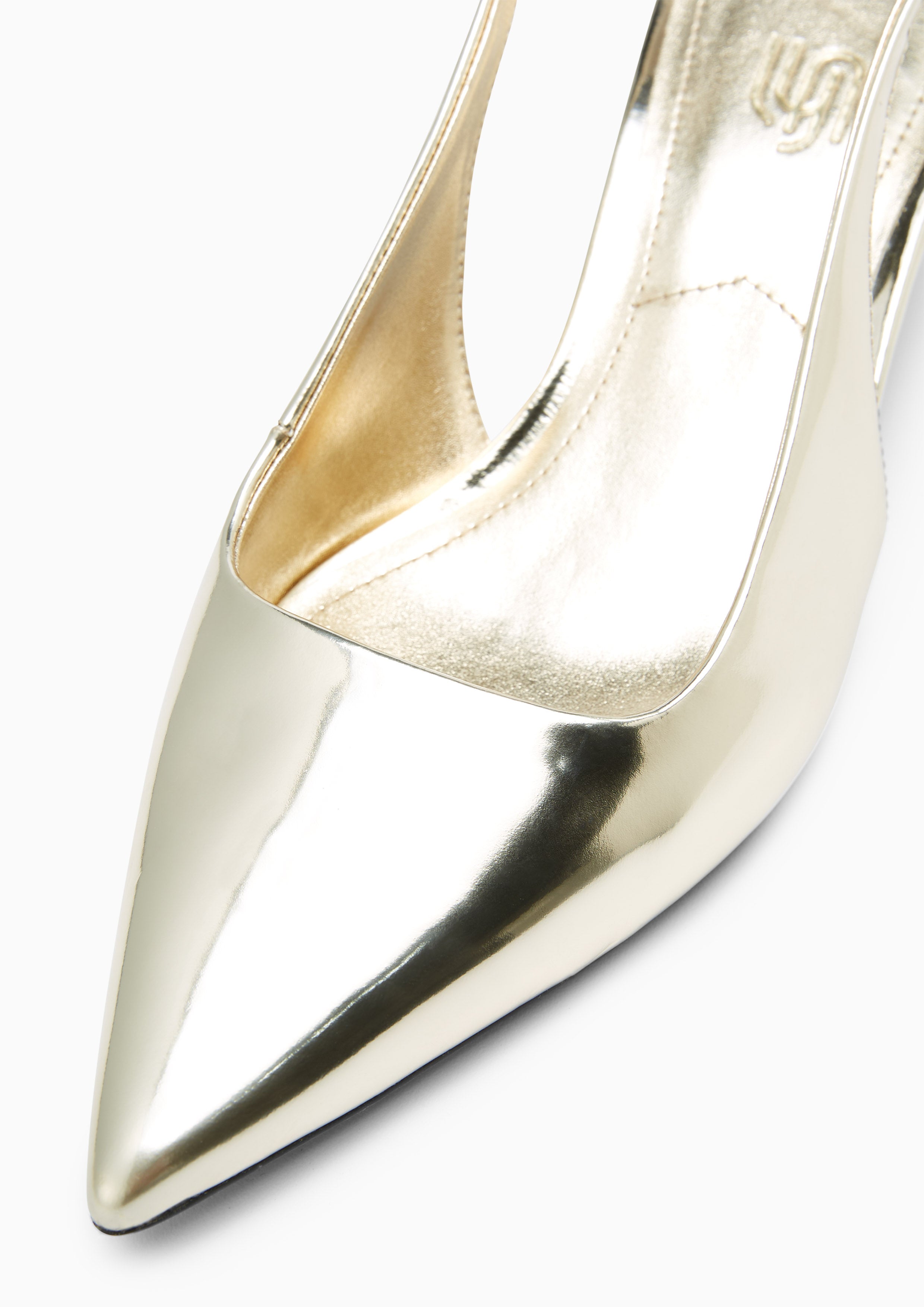 Calisa Infinite Low Heel Slingbacks Gold - Lyn TH