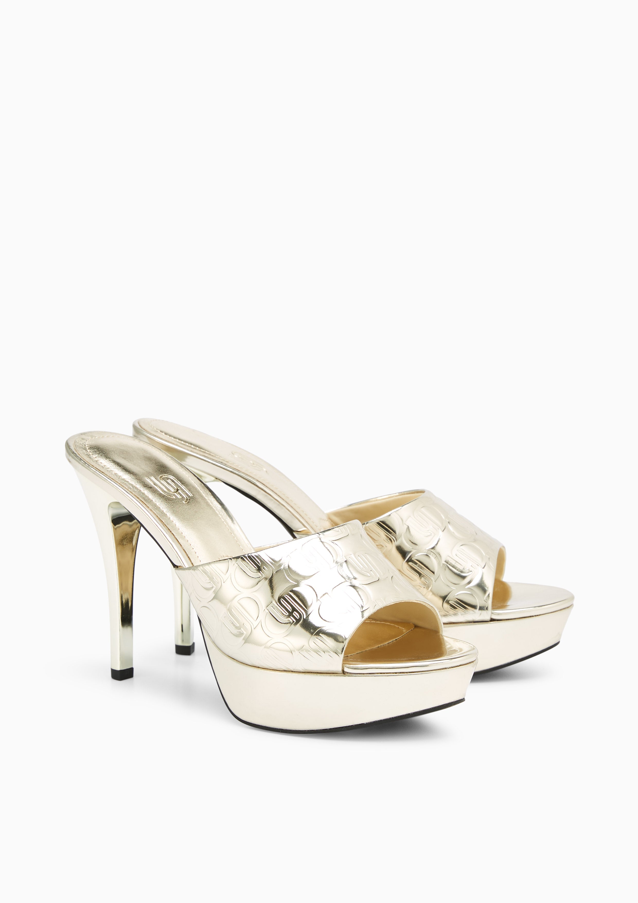 Rose Infinite Platform Heels Gold - Lyn TH