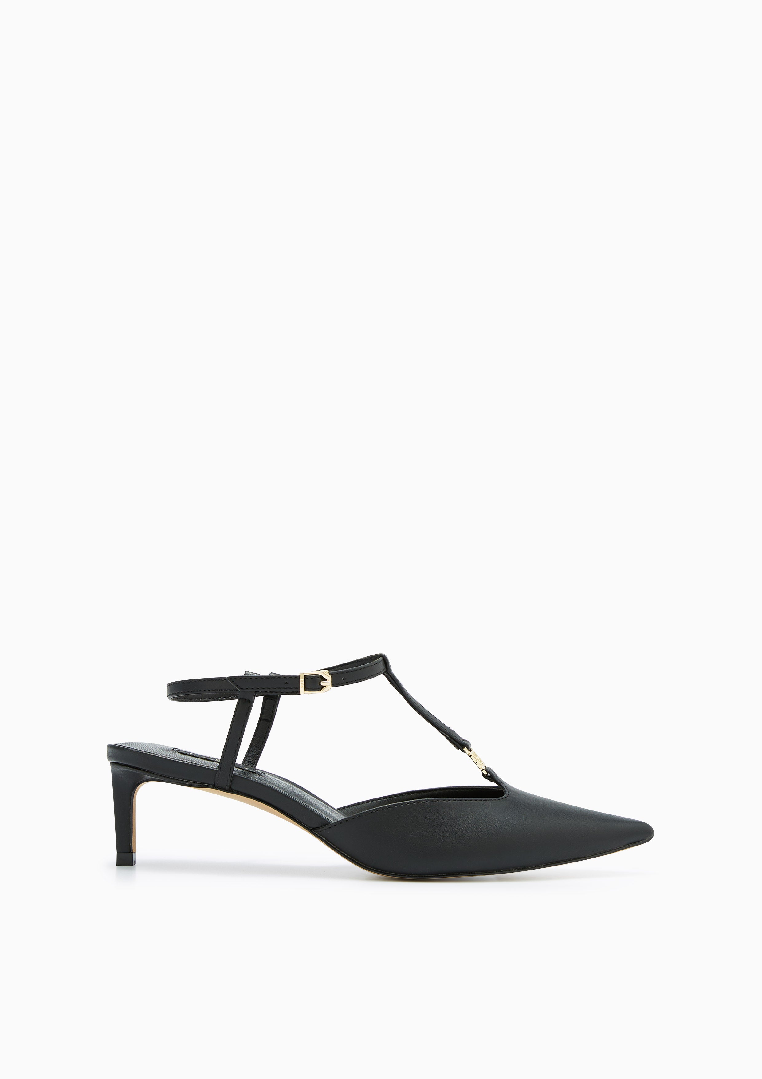 Cady Mid Heel Sandals Black - Lyn TH