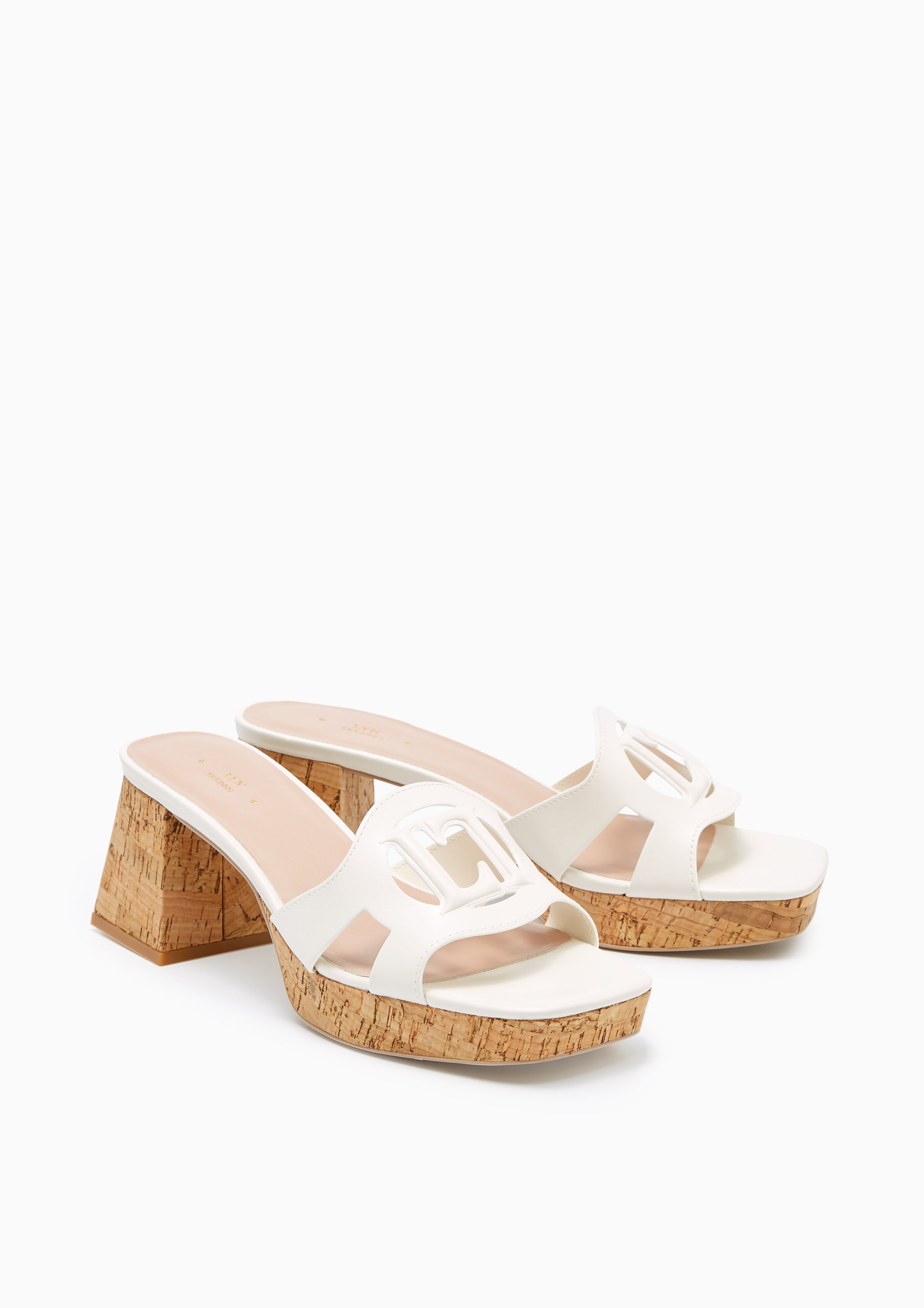 Candas Platform Heels Ivory