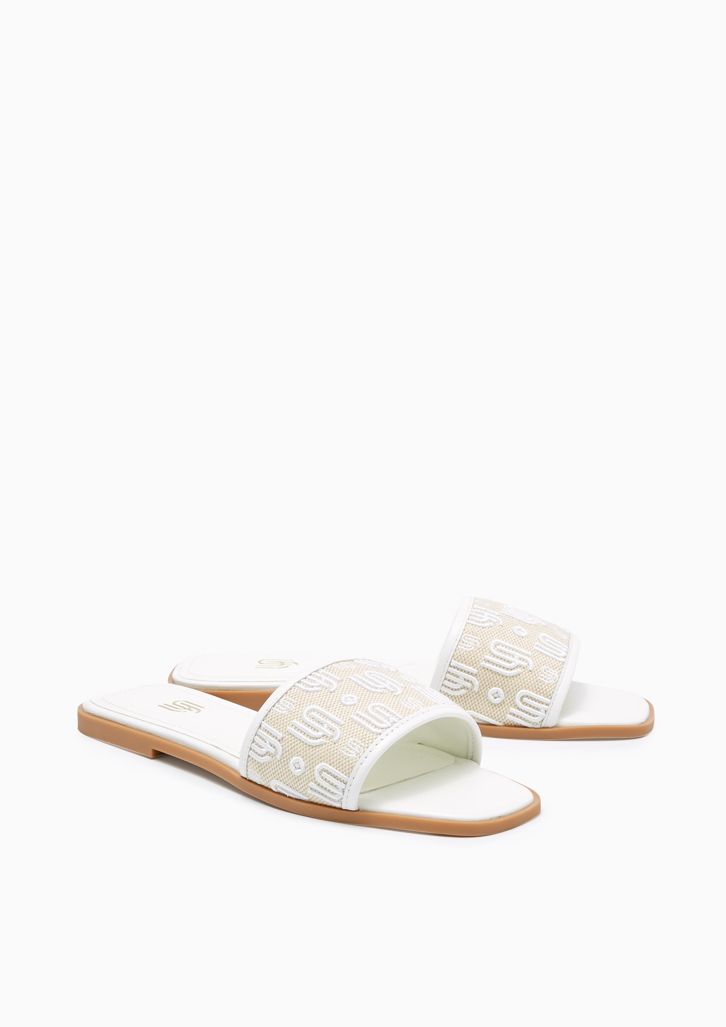 Lazy Day Infinite Flat Sandals White - Lyn TH