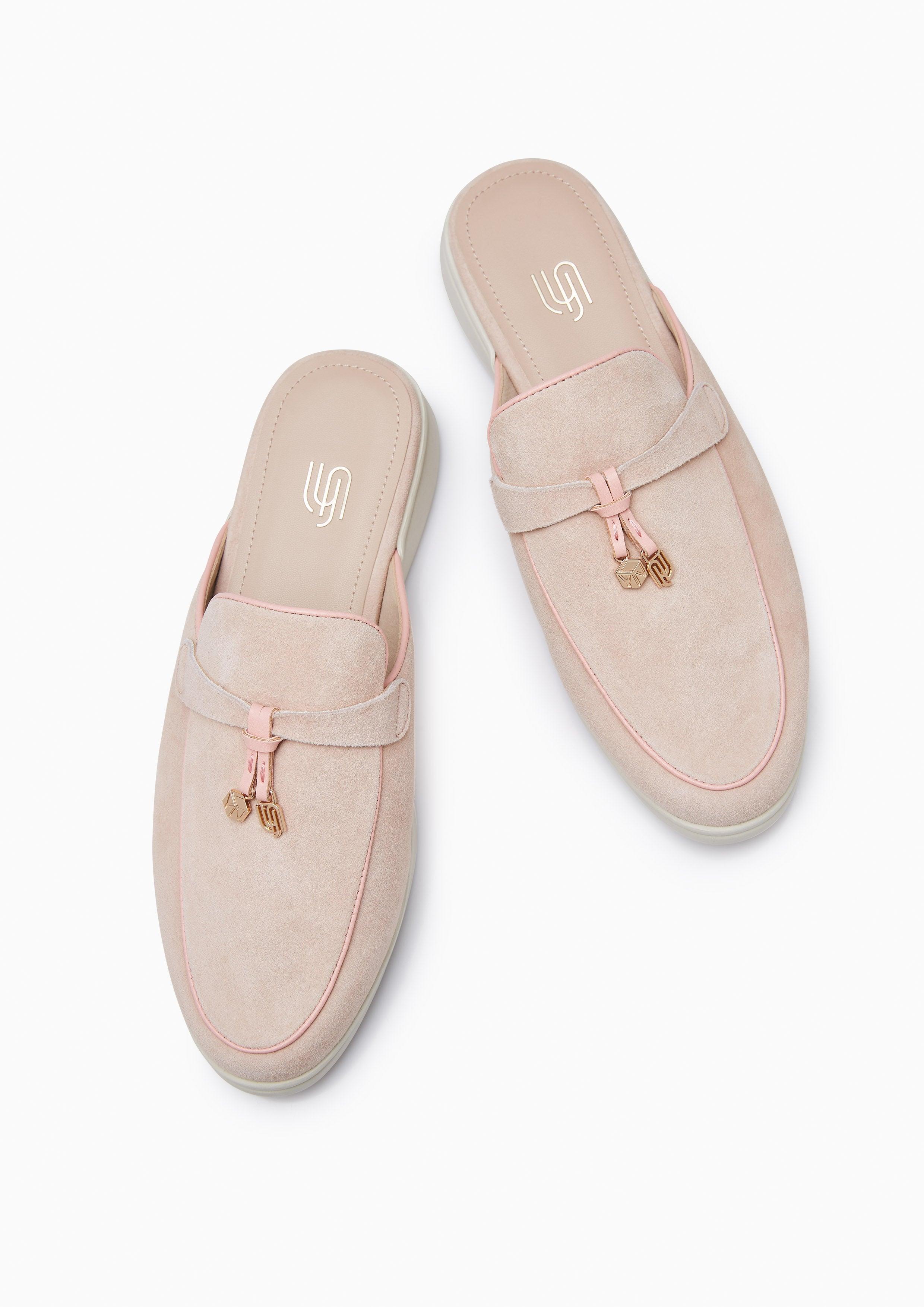 Lumi Slip On Infinite Flat Sandals Light Pink - Lyn TH