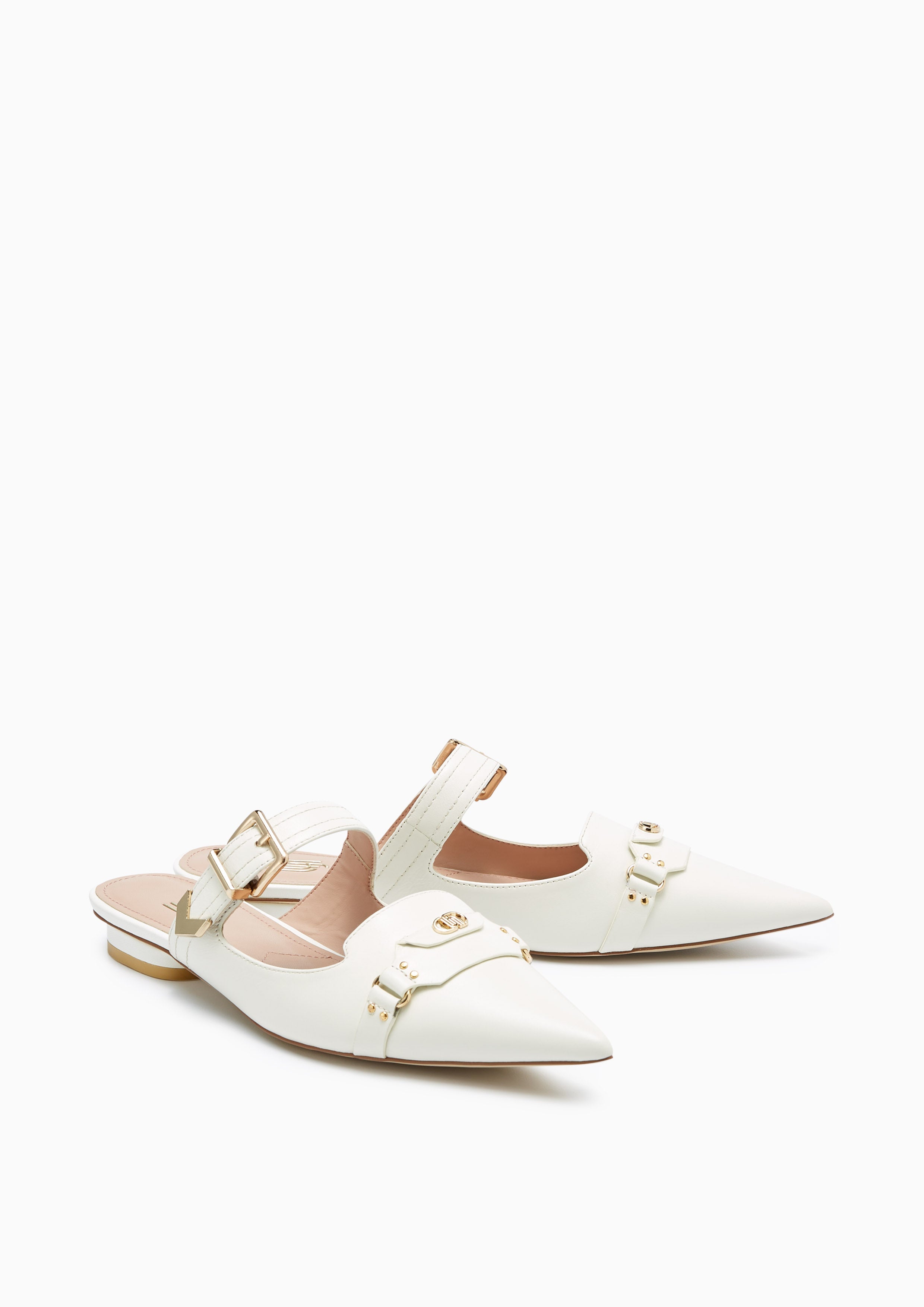 Raina Infinite Flat Sandals Ivory - Lyn TH