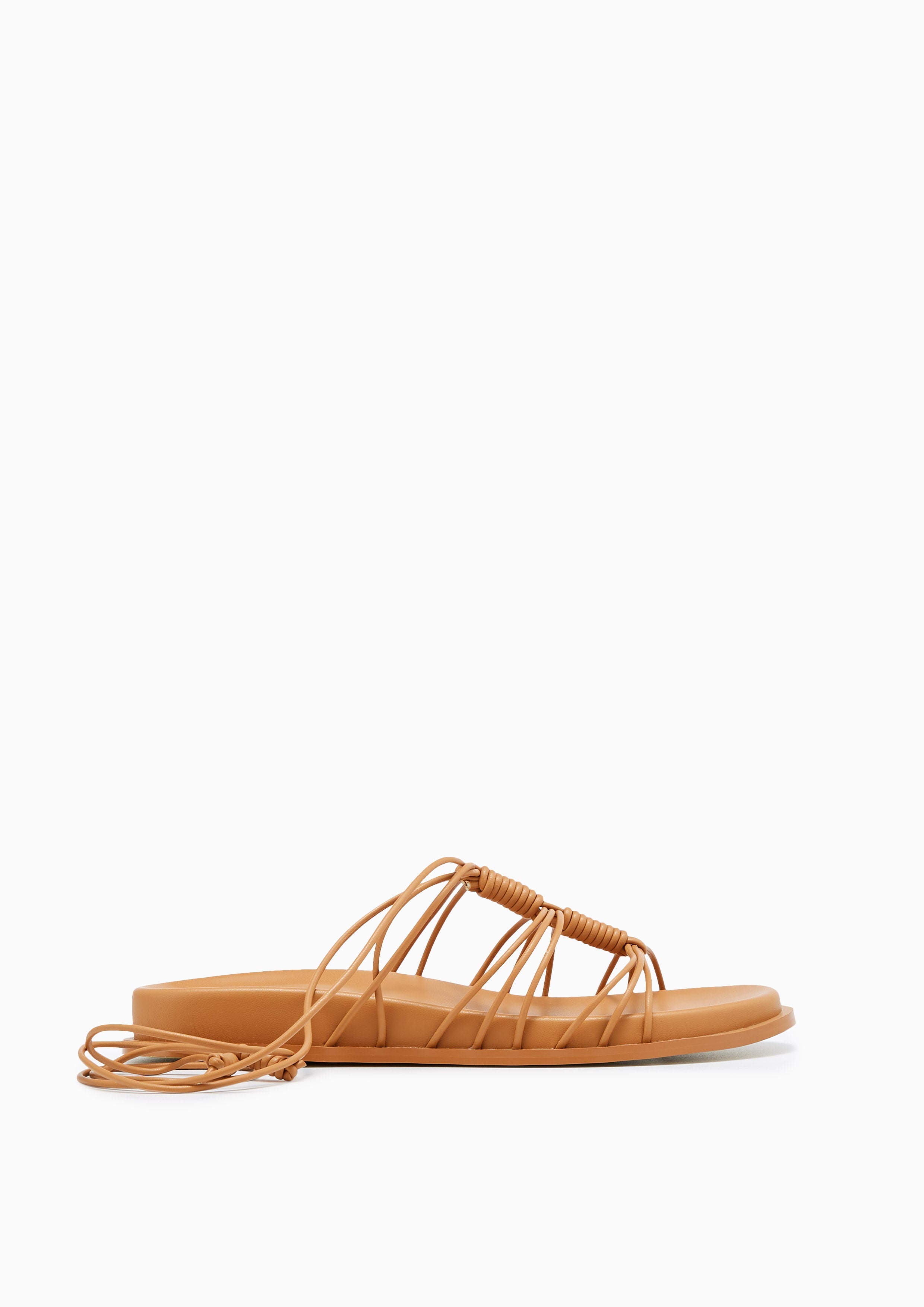 Bello Flat Sandals Beige - Lyn TH