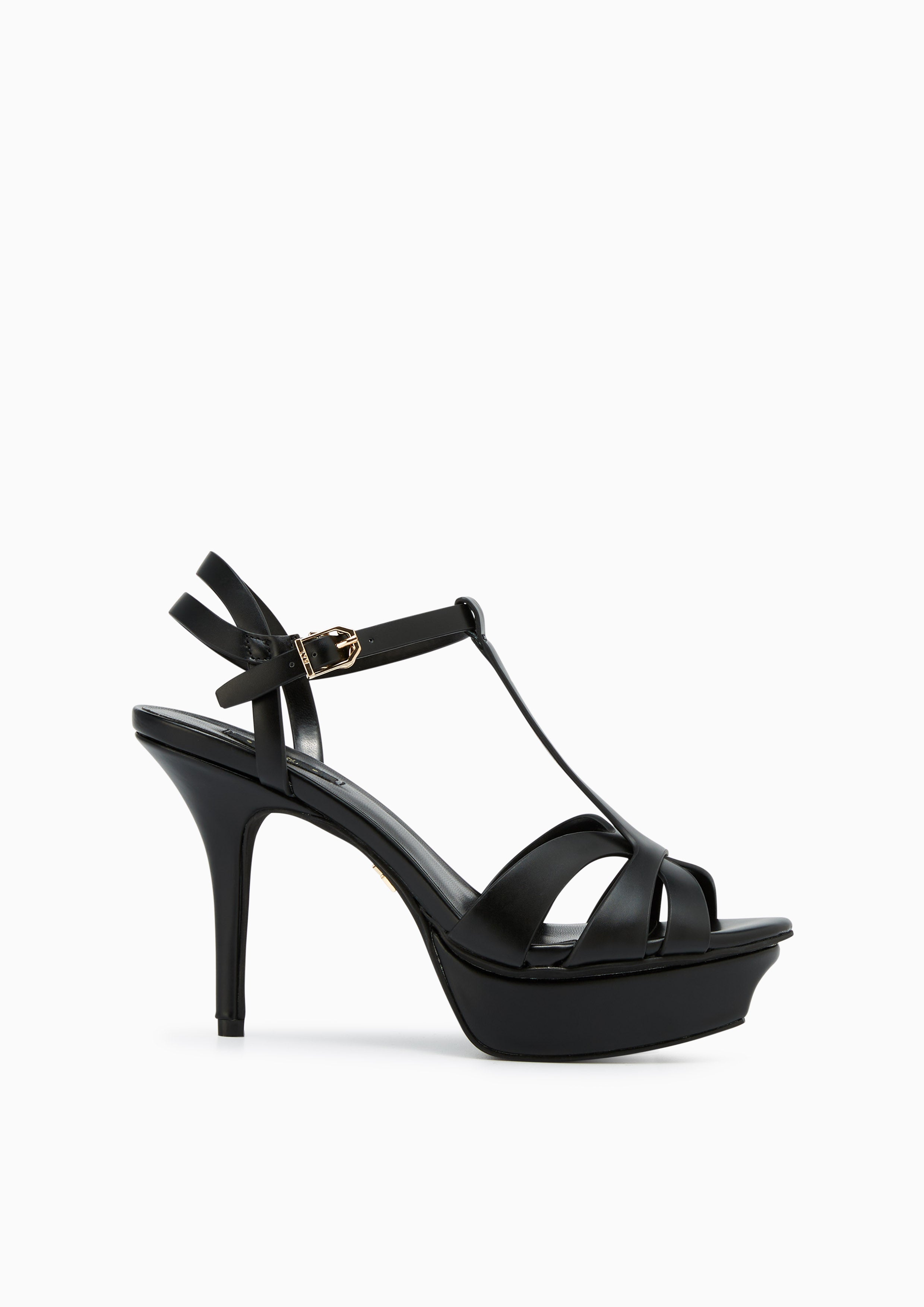 Sabella Soft Platform Heels Black - Lyn TH