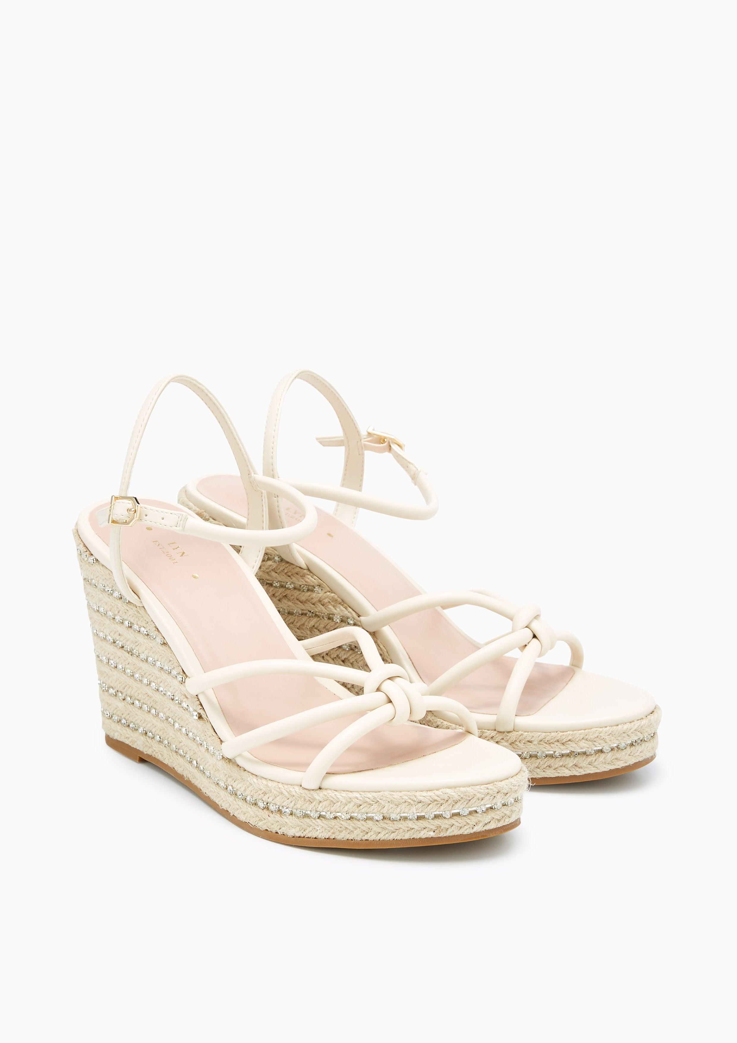 Bever Wedges Ivory - Lyn TH