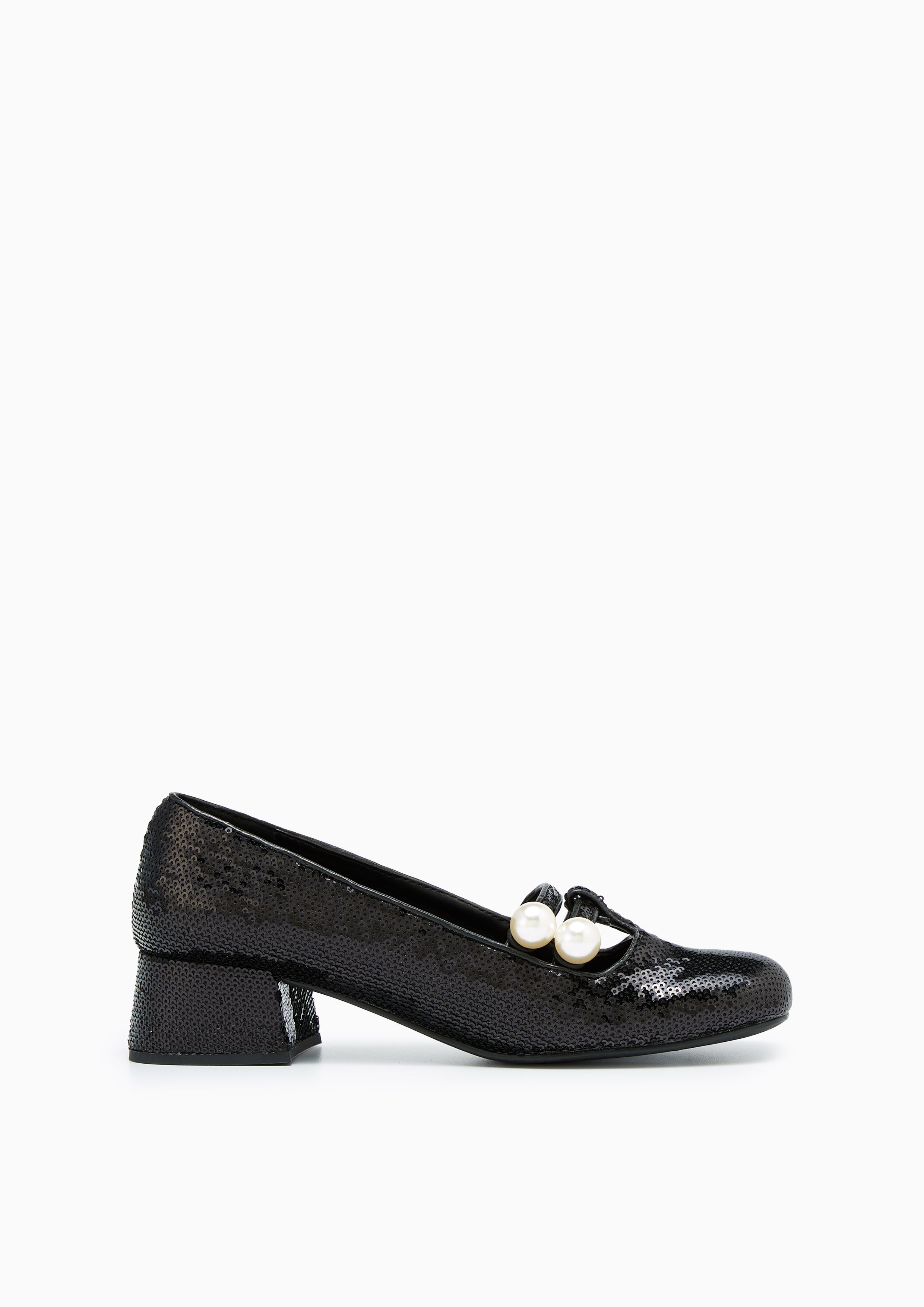 Mux Low Heel Ballerinas Black - Lyn TH