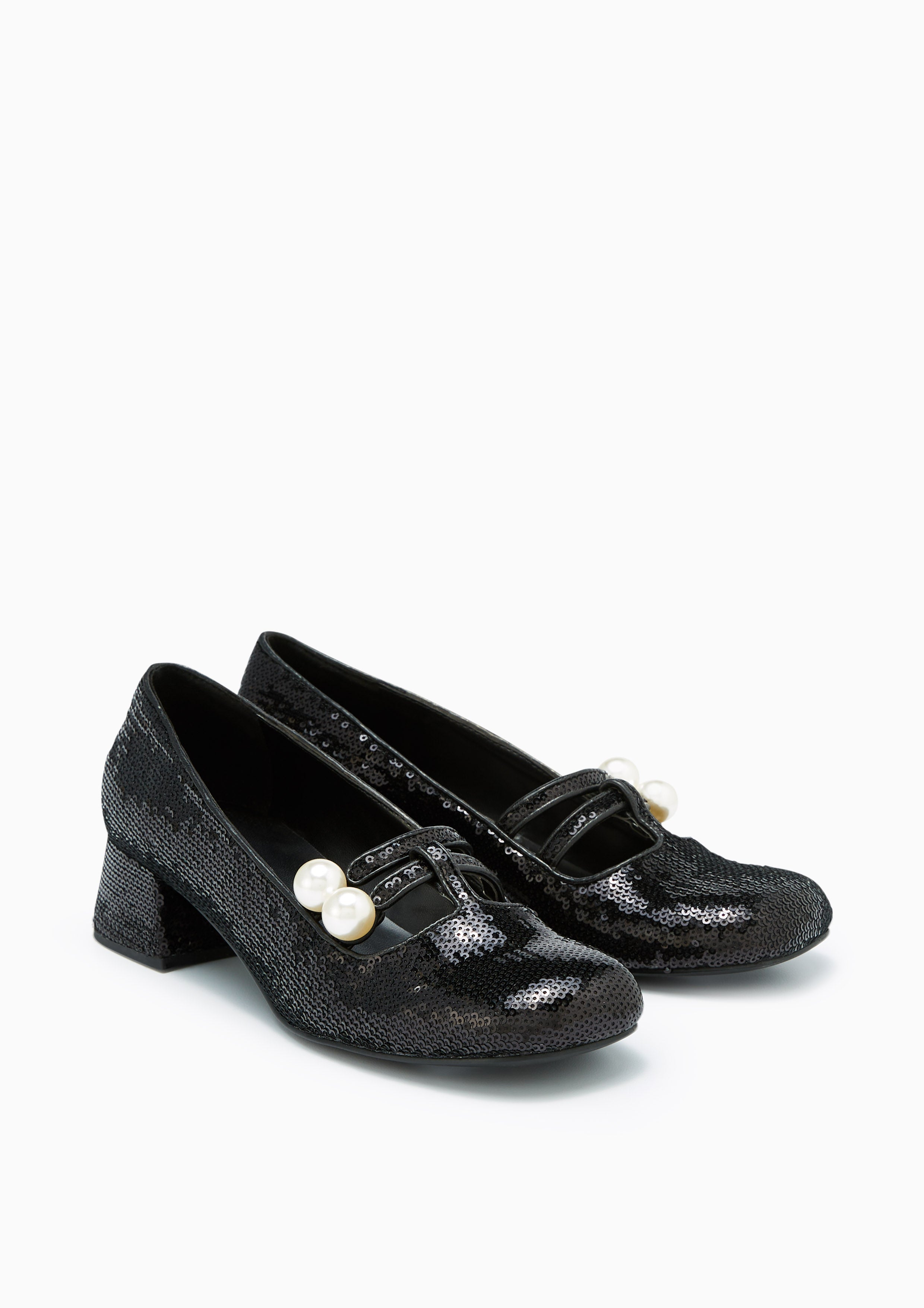 Mux Low Heel Ballerinas Black - Lyn TH