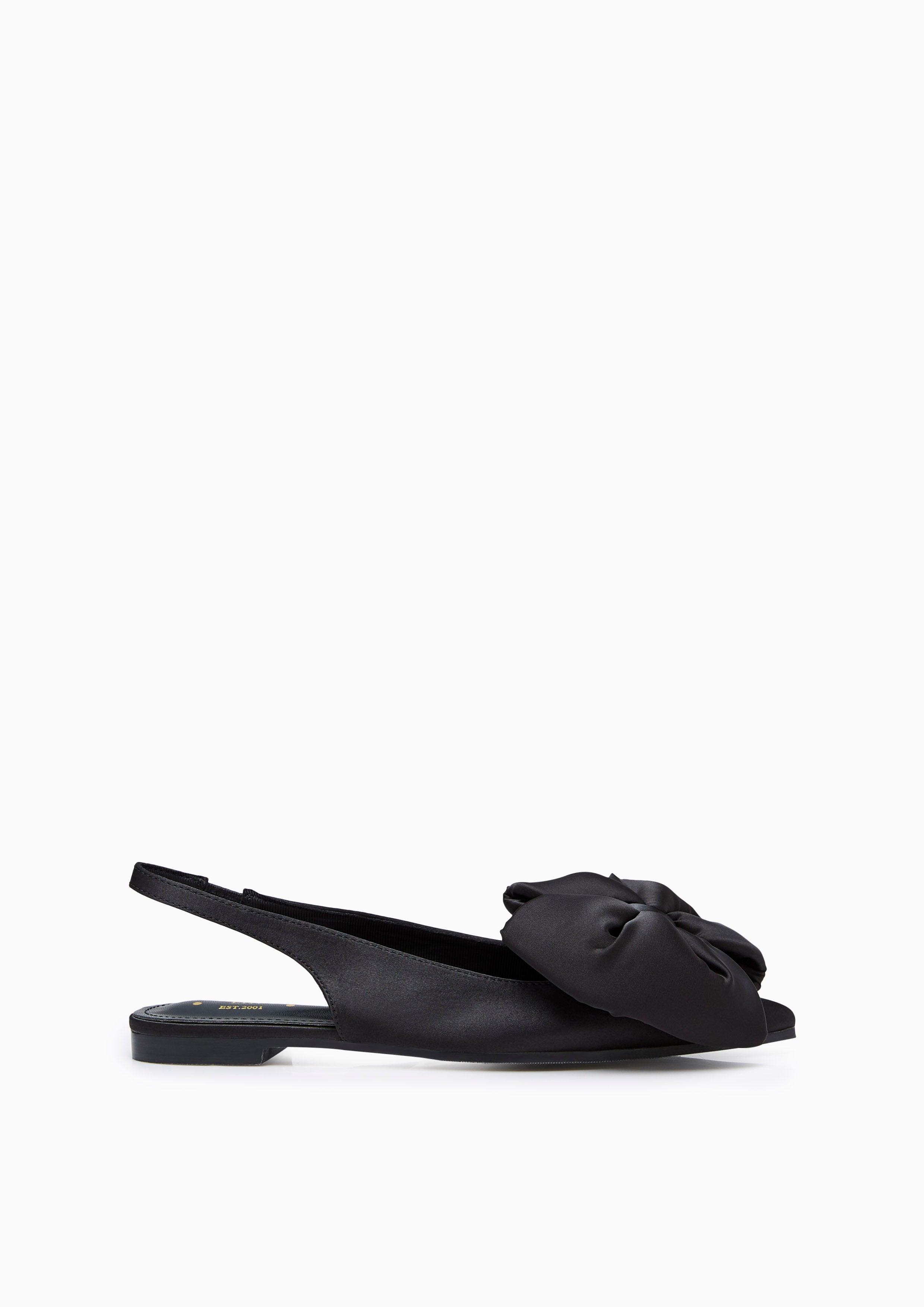 Bardou Flat Slingbacks Black