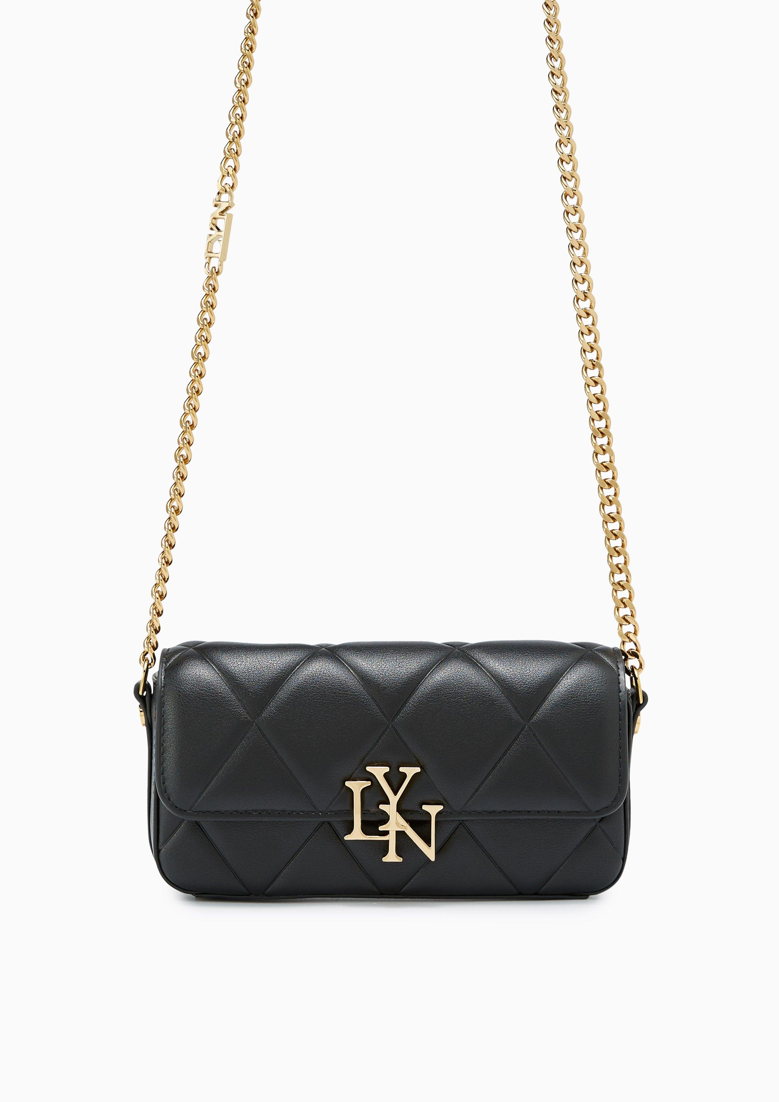 Rexha Flap Phone Wallet On Chain Black - Lyn TH