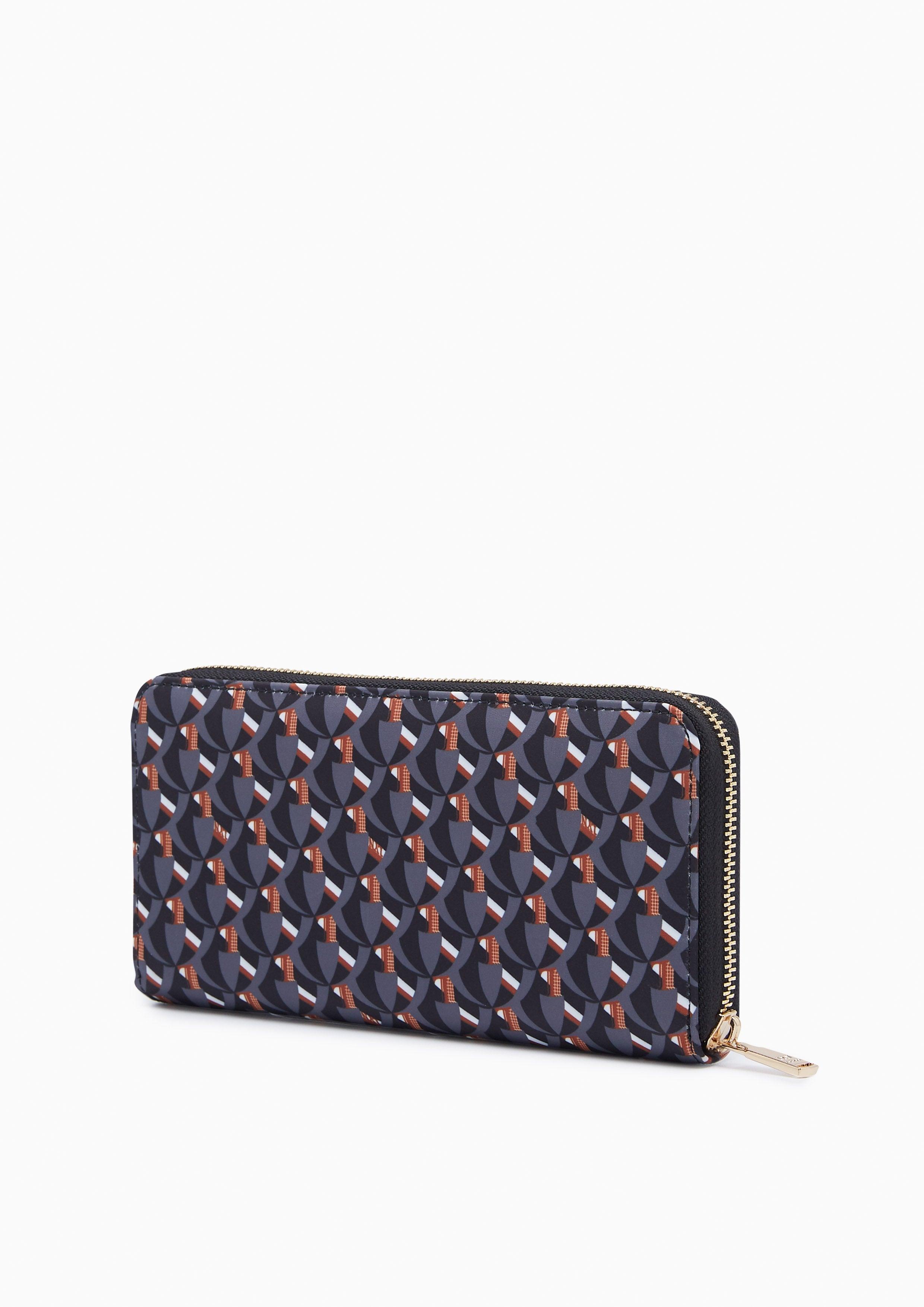 Solona Long Wallet Printed Black - Lyn TH