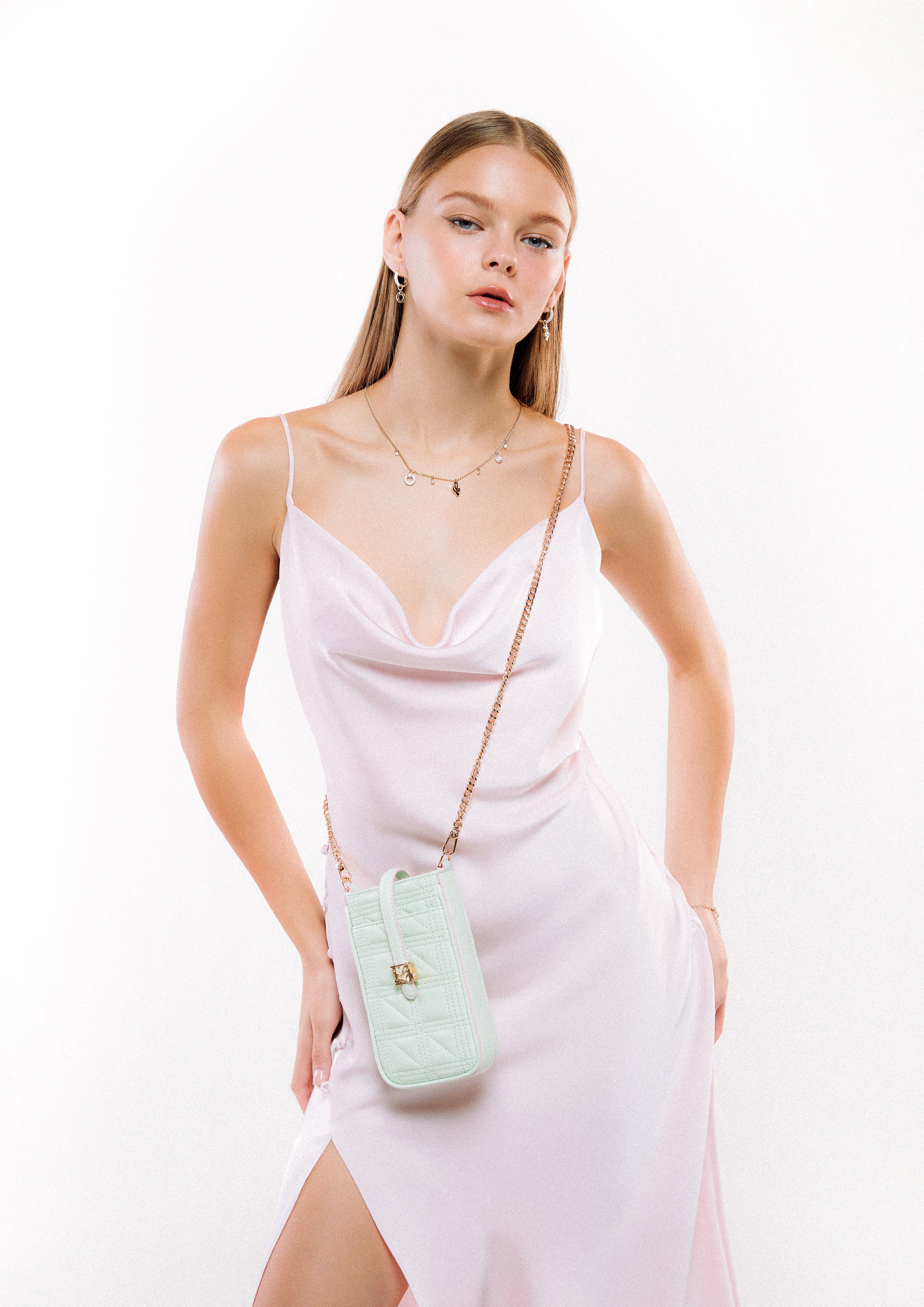 Charlotte Phone Bag Light Green