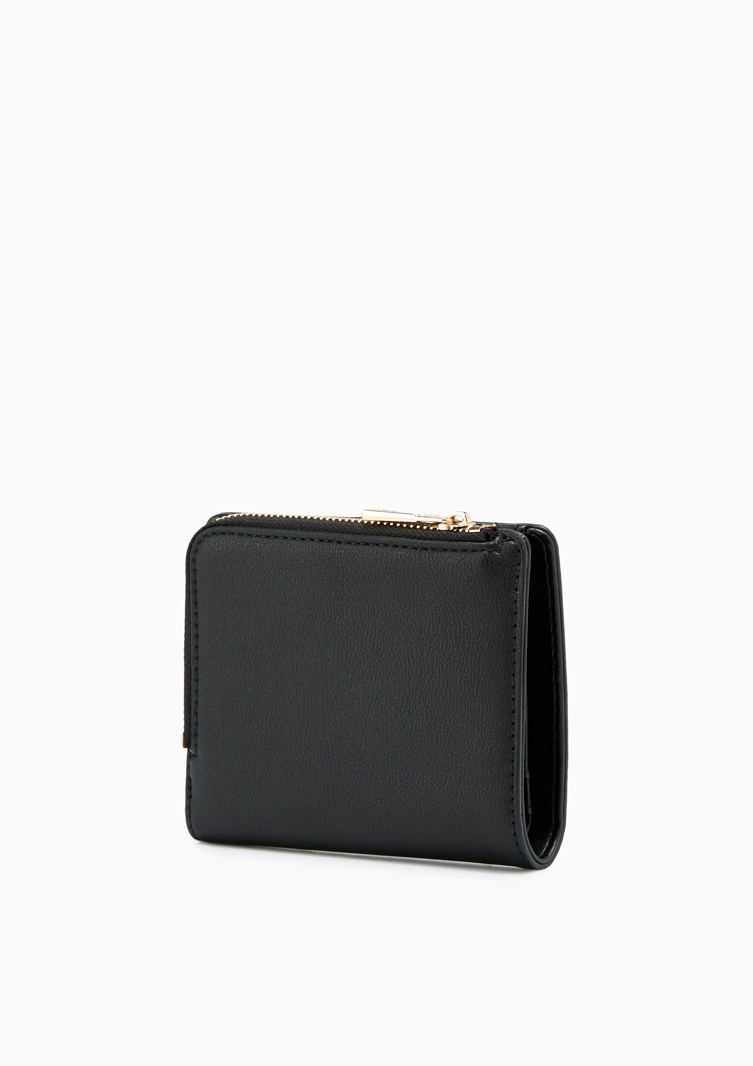 Polka Short Wallet Black - Lyn TH