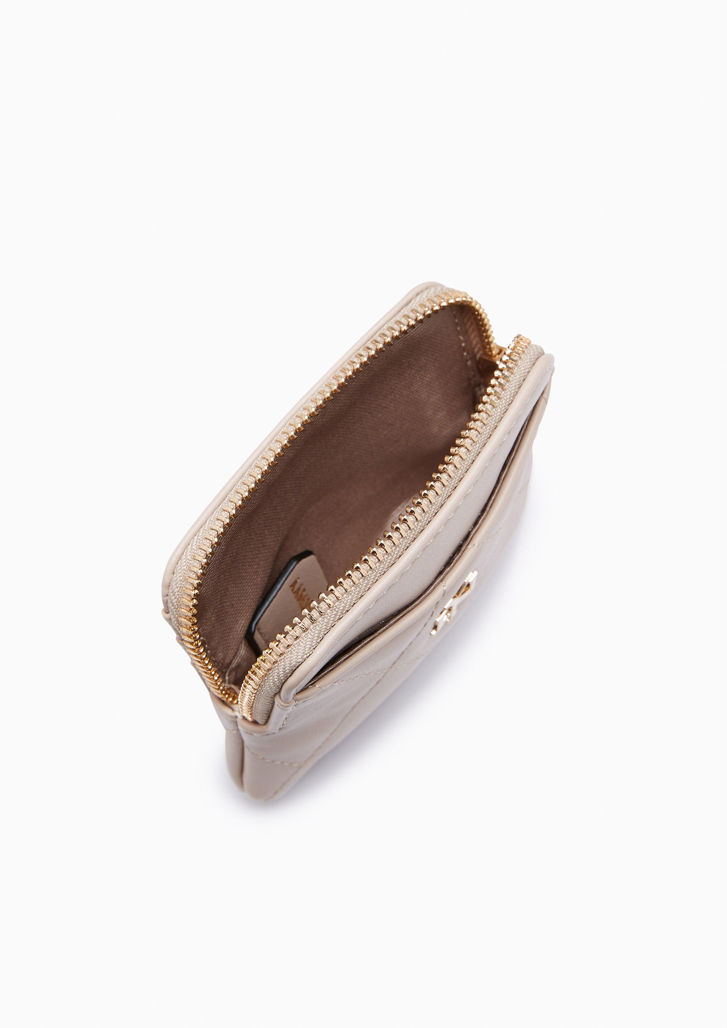 Sherlyn Zipped Coin Purse Beige - Lyn TH