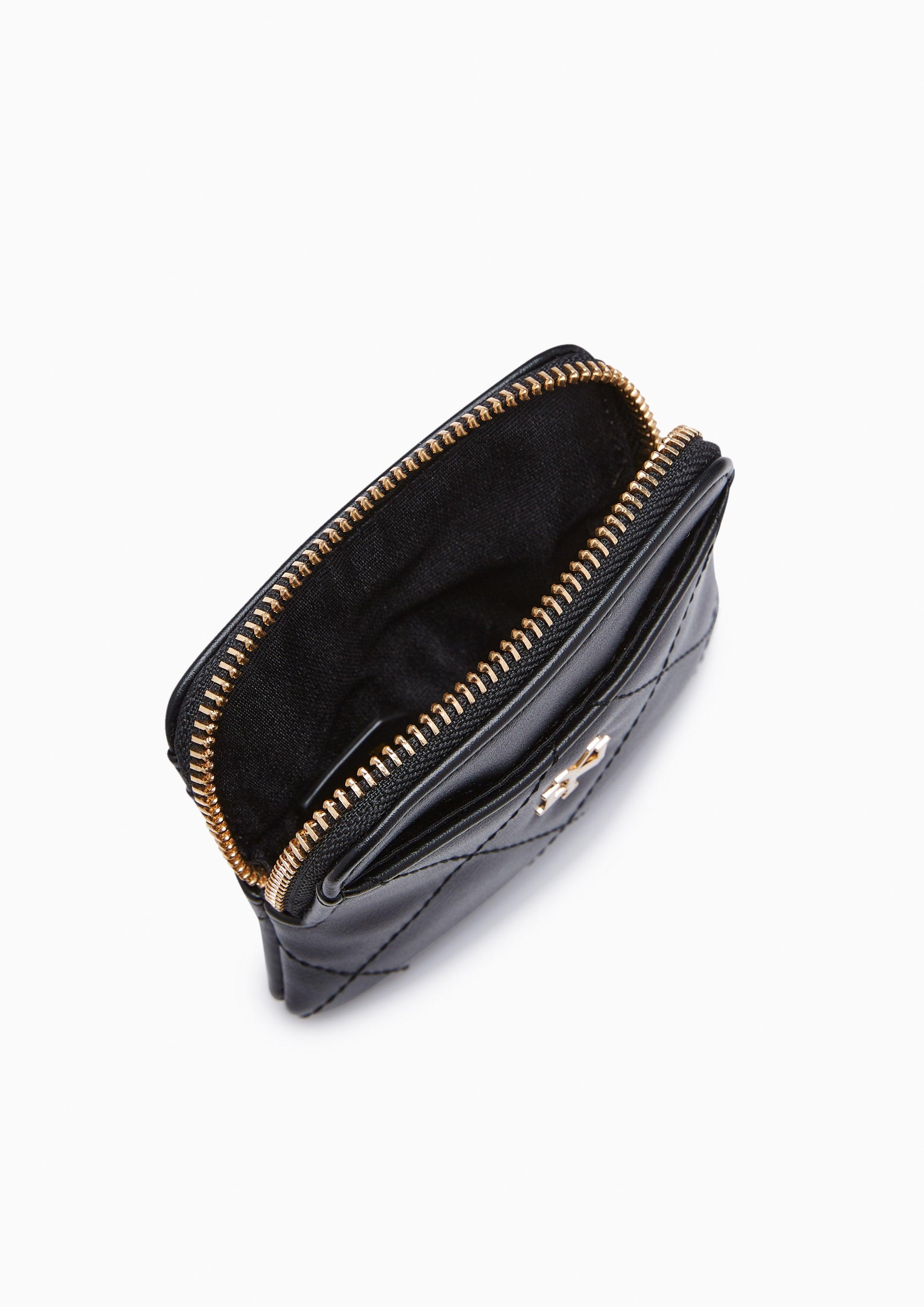 Sherlyn Zipped Coin Purse Black - Lyn TH