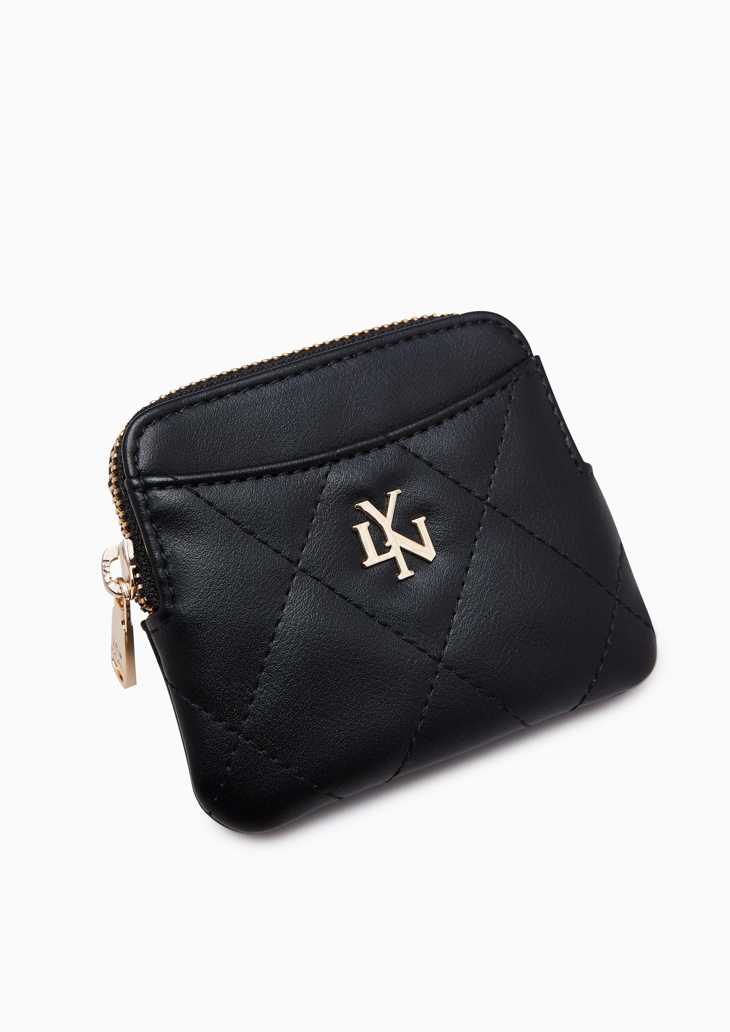 Sherlyn Zipped Coin Purse Black - Lyn TH