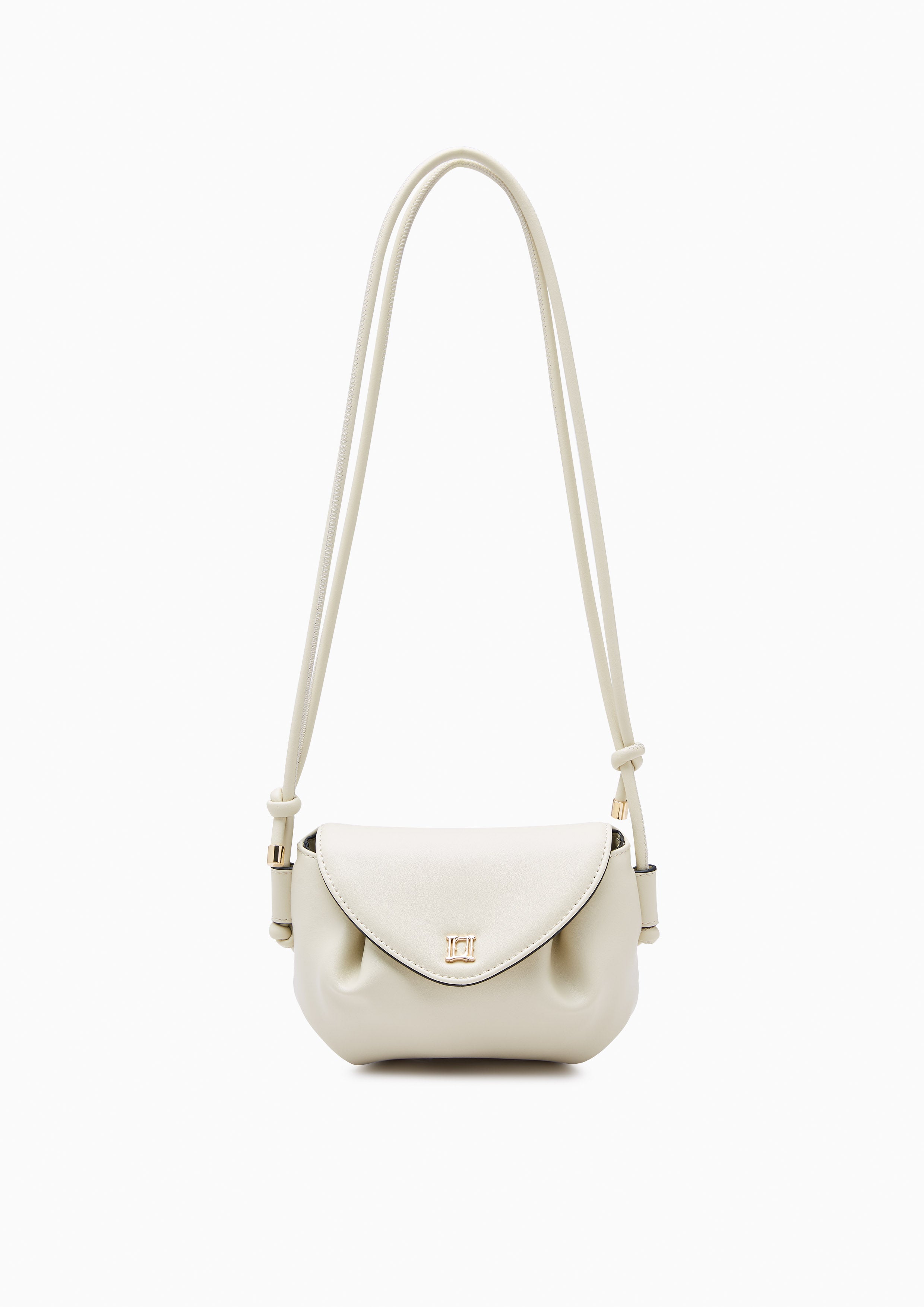 Alison Front Flap Crossbody Bag Beige - Lyn TH