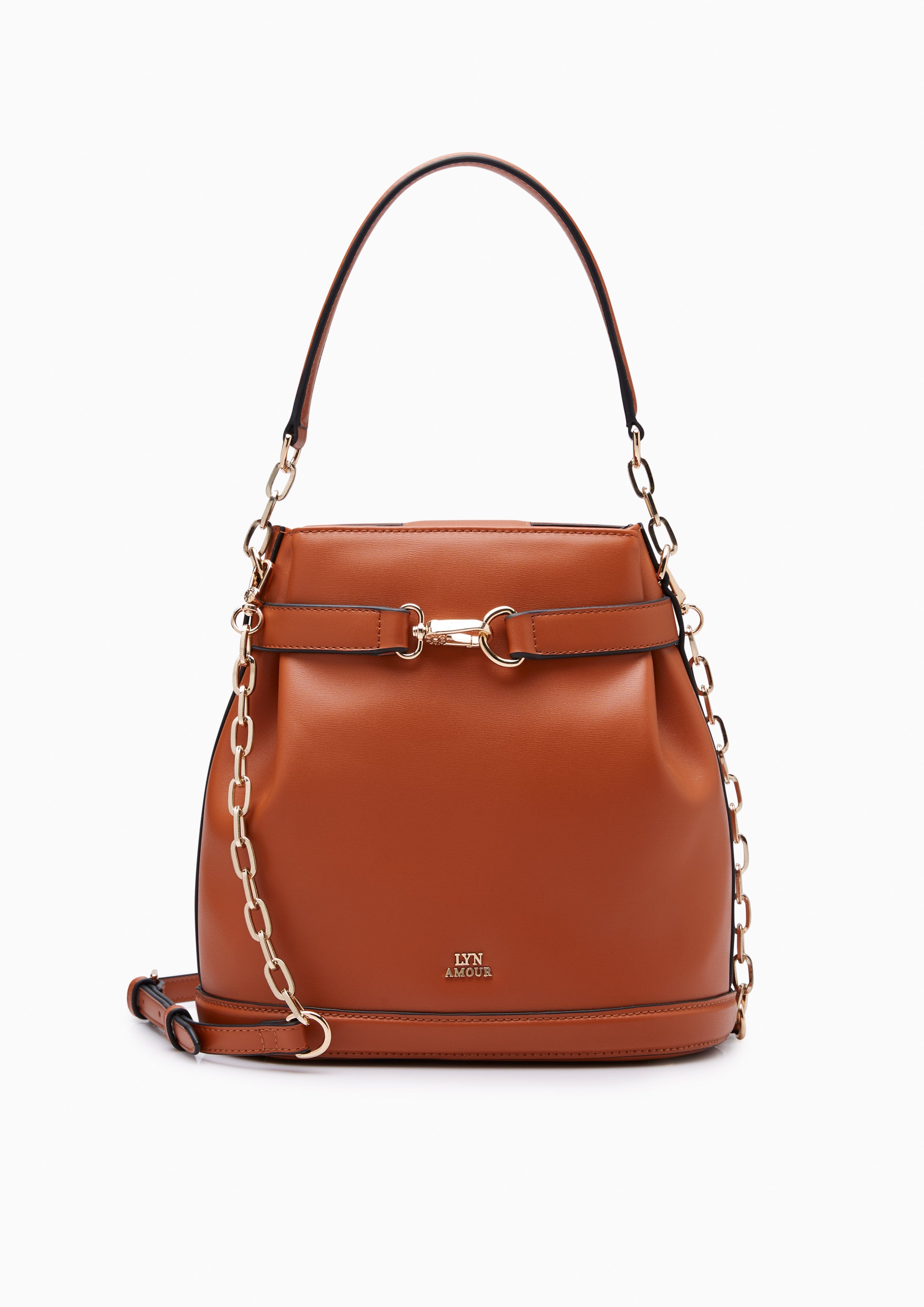 Maria S Bucket Bag Brown - Lyn TH