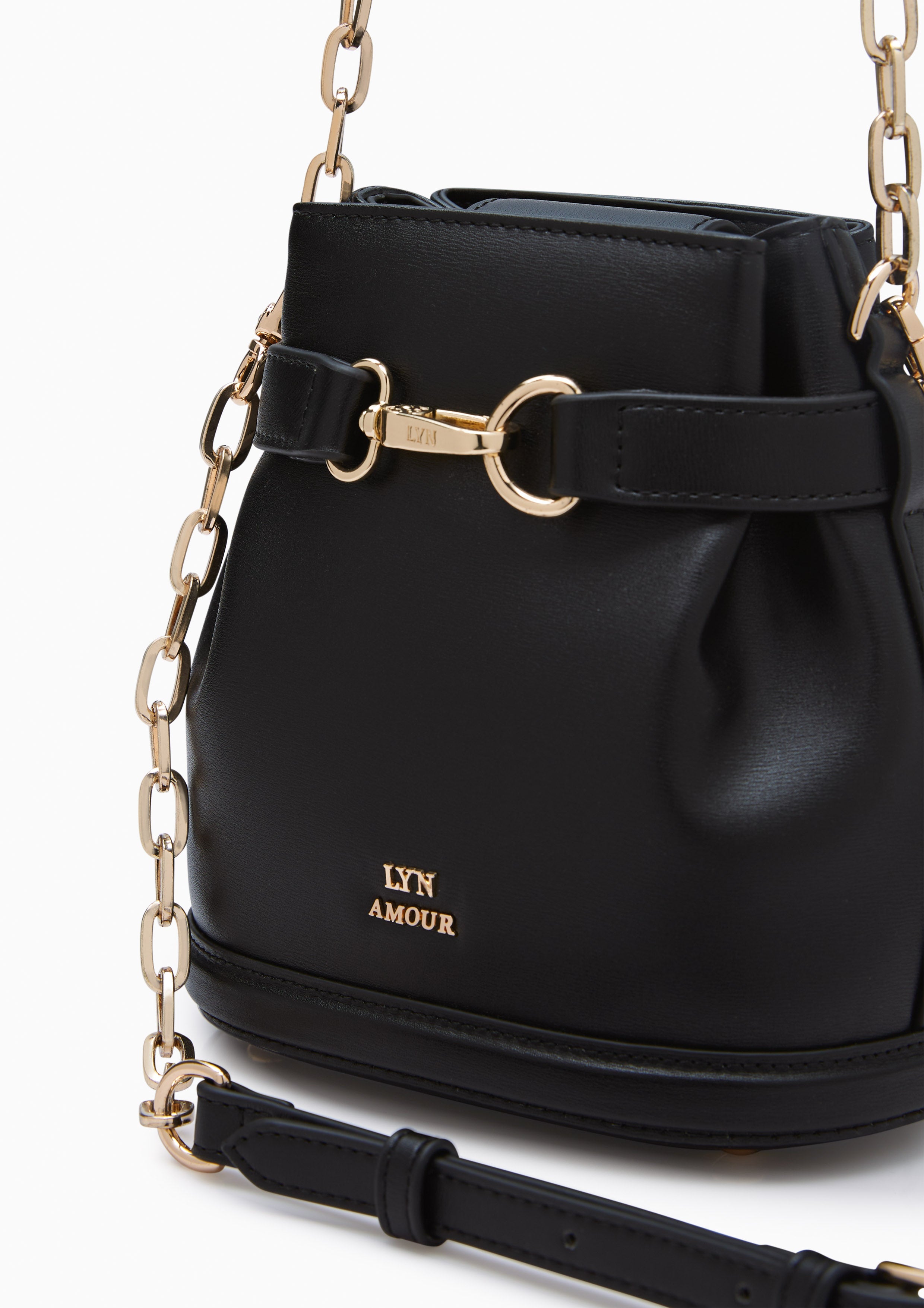 Maria Mini Bucket Bag Black - Lyn TH