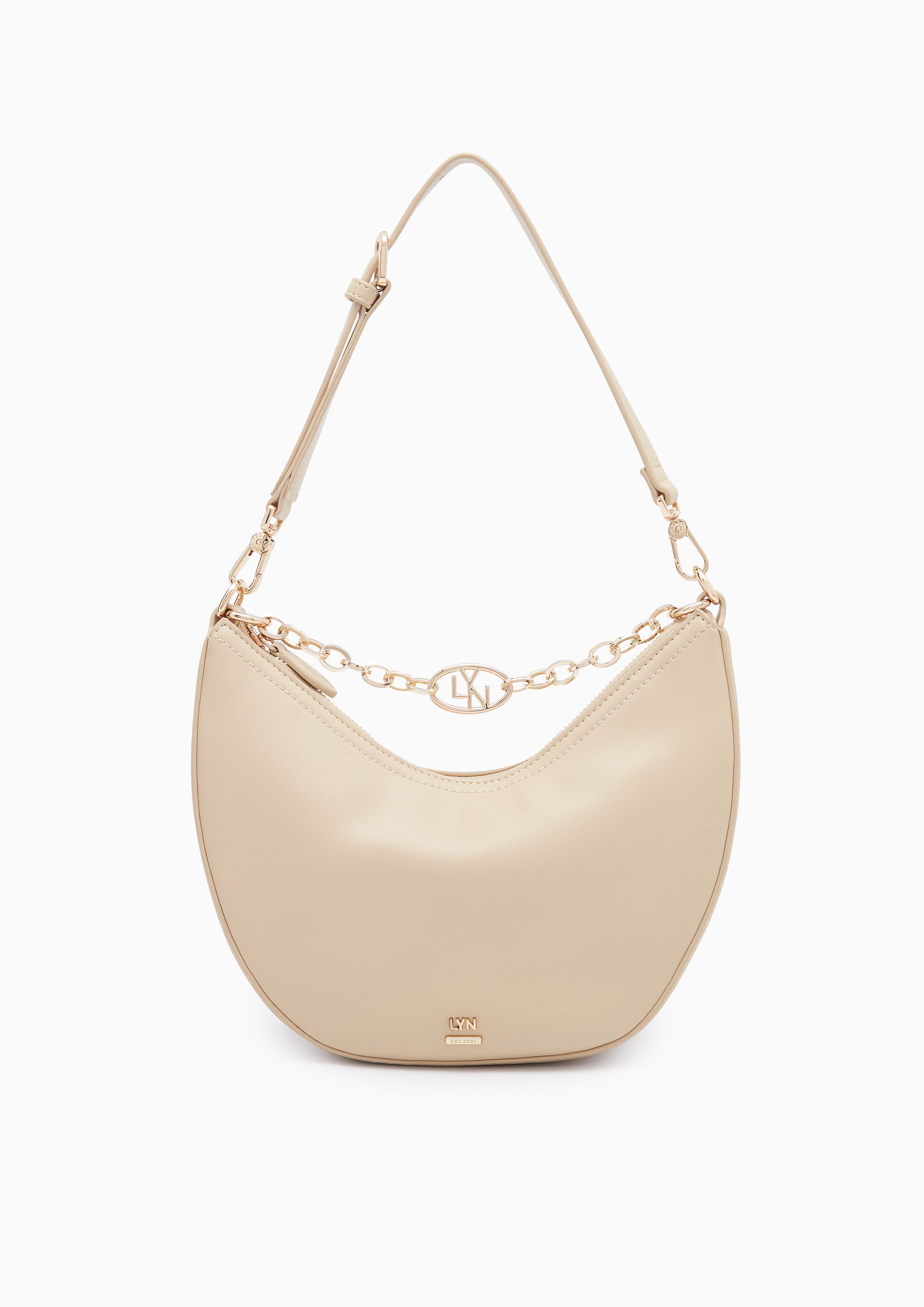 Begga Hobo Crossbody Bag Beige - Lyn TH