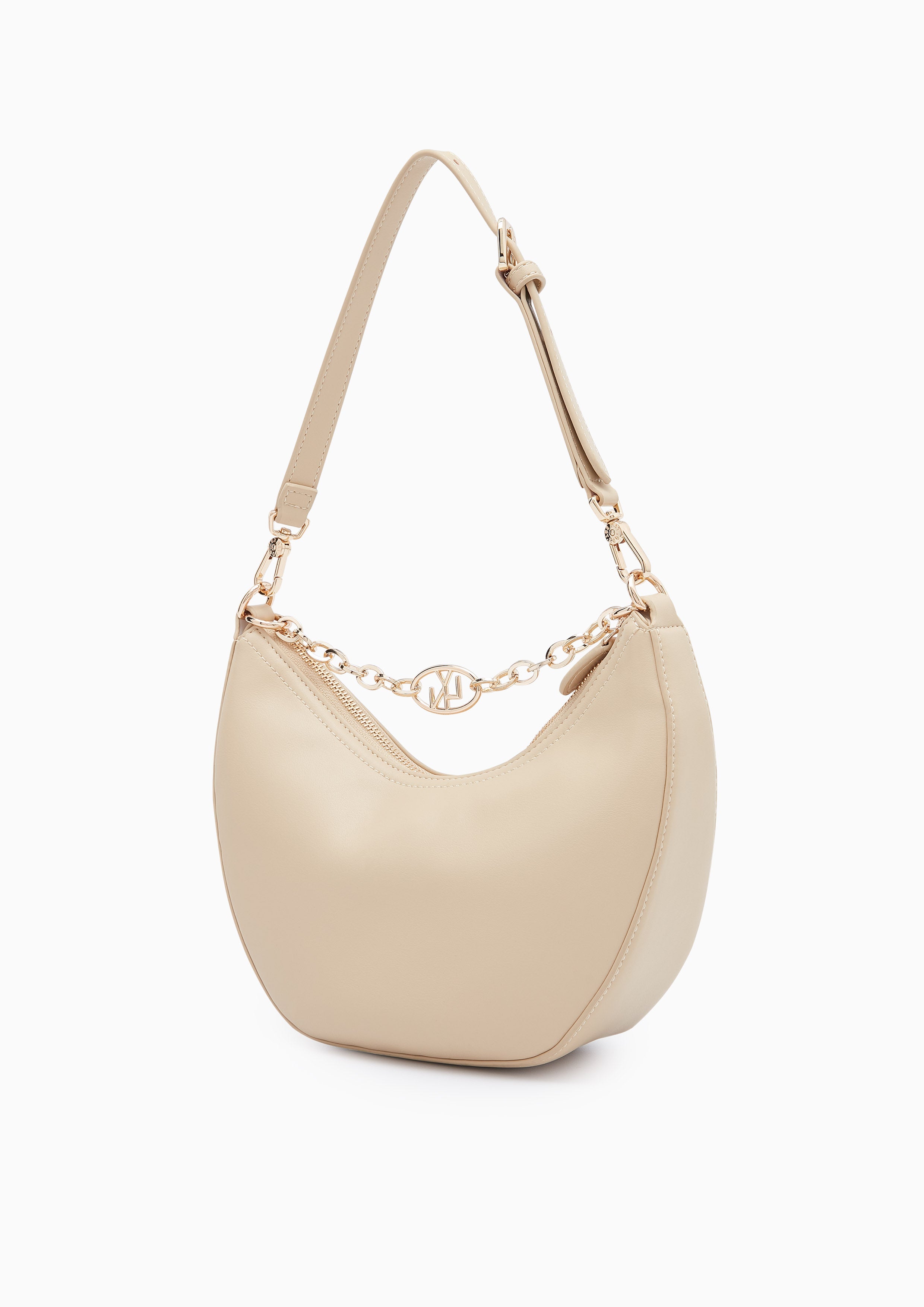 Begga Hobo Crossbody Bag Beige - Lyn TH