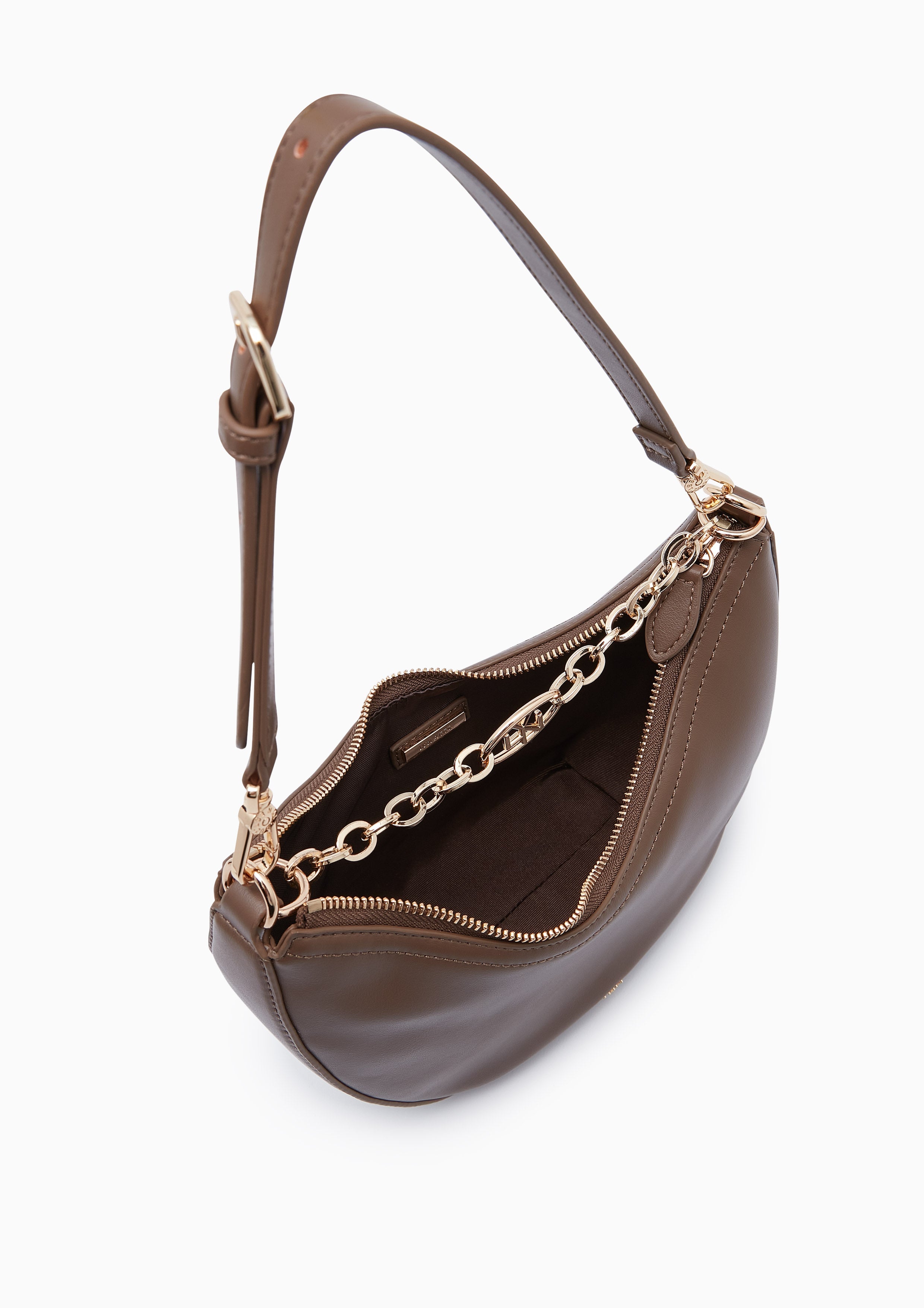 Begga Hobo Crossbody Bag Dark Brown - Lyn TH