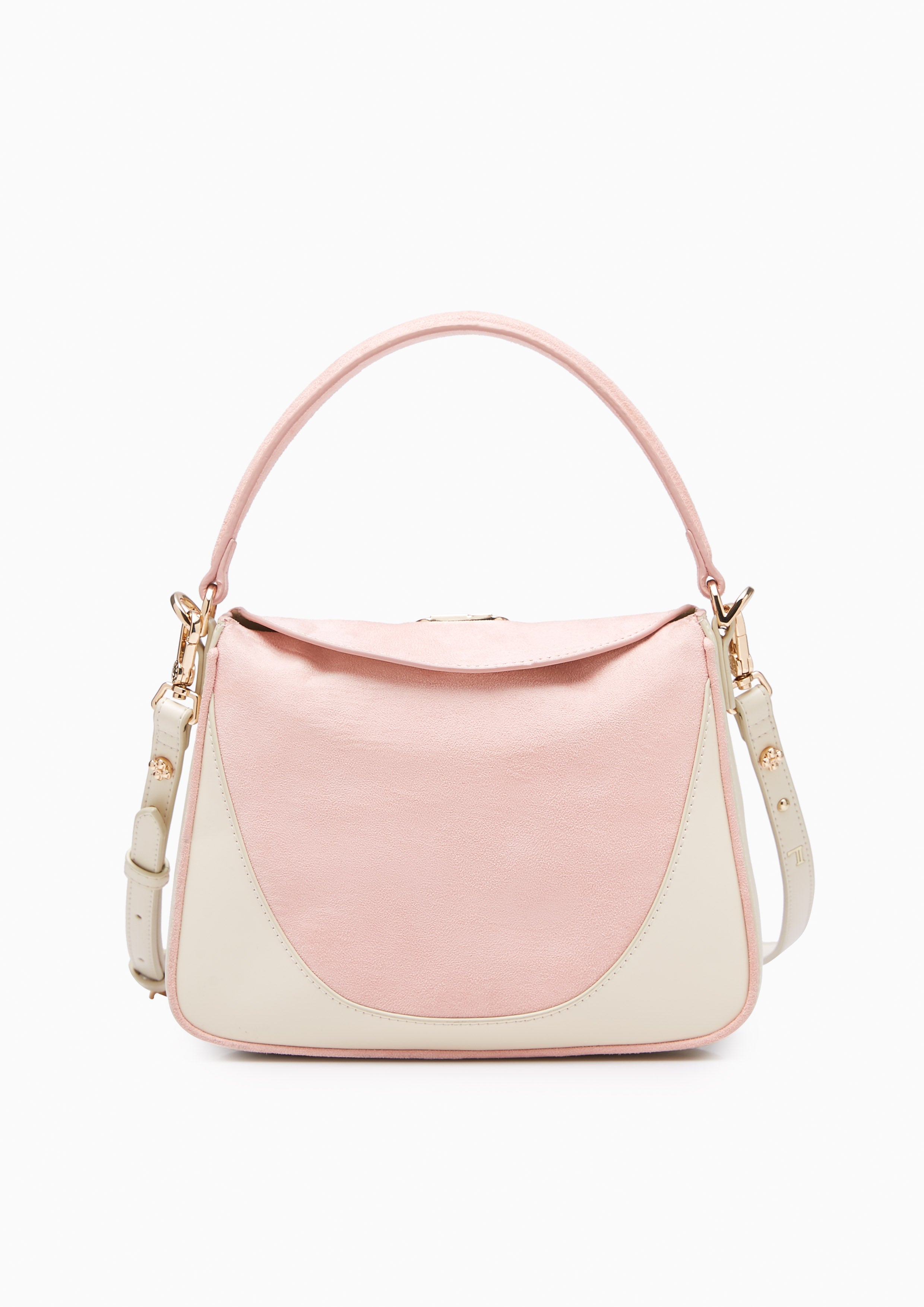 Elen Suede Crossbody Bag Pink - Lyn TH