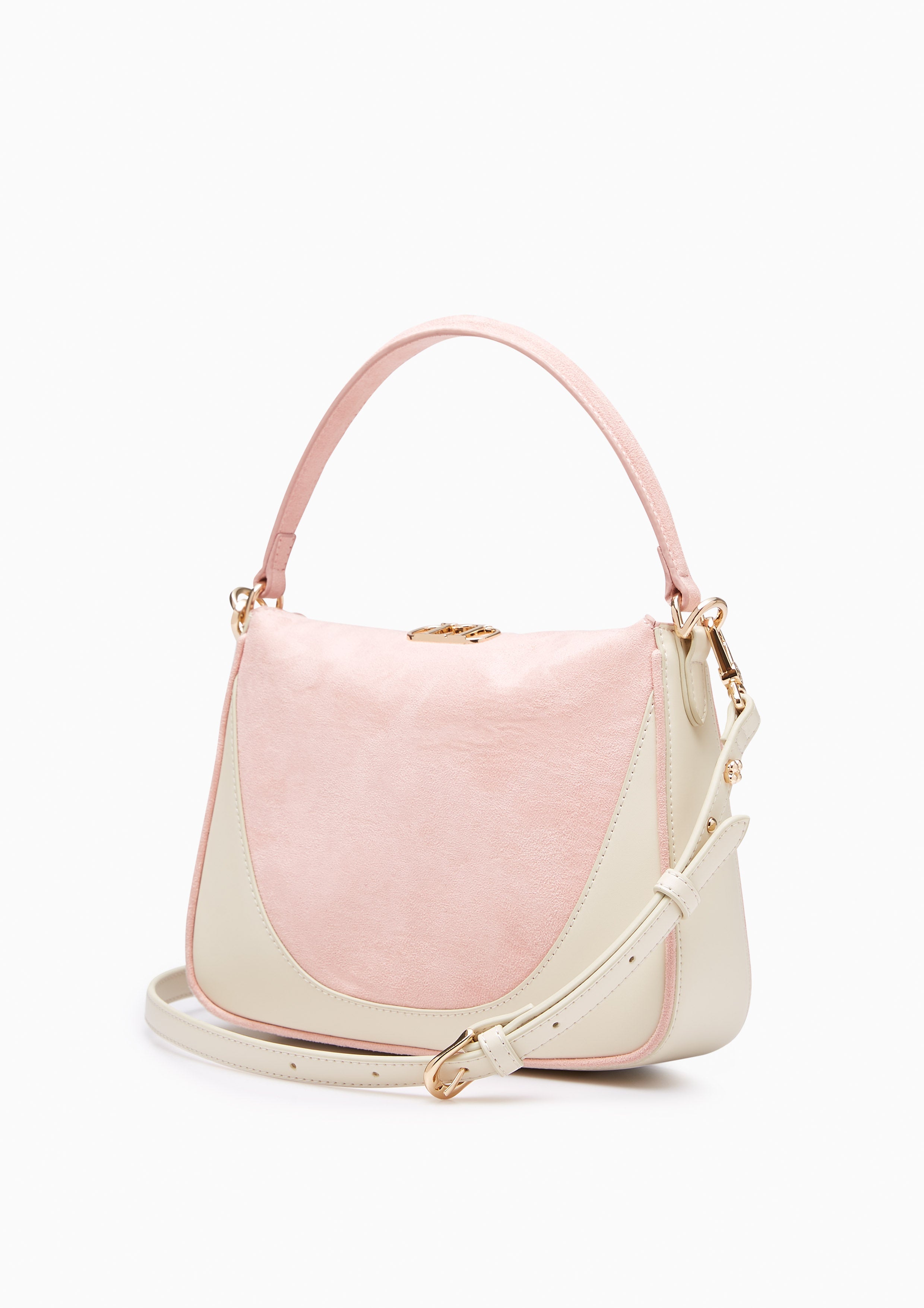 Elen Suede Crossbody Bag Pink - Lyn TH