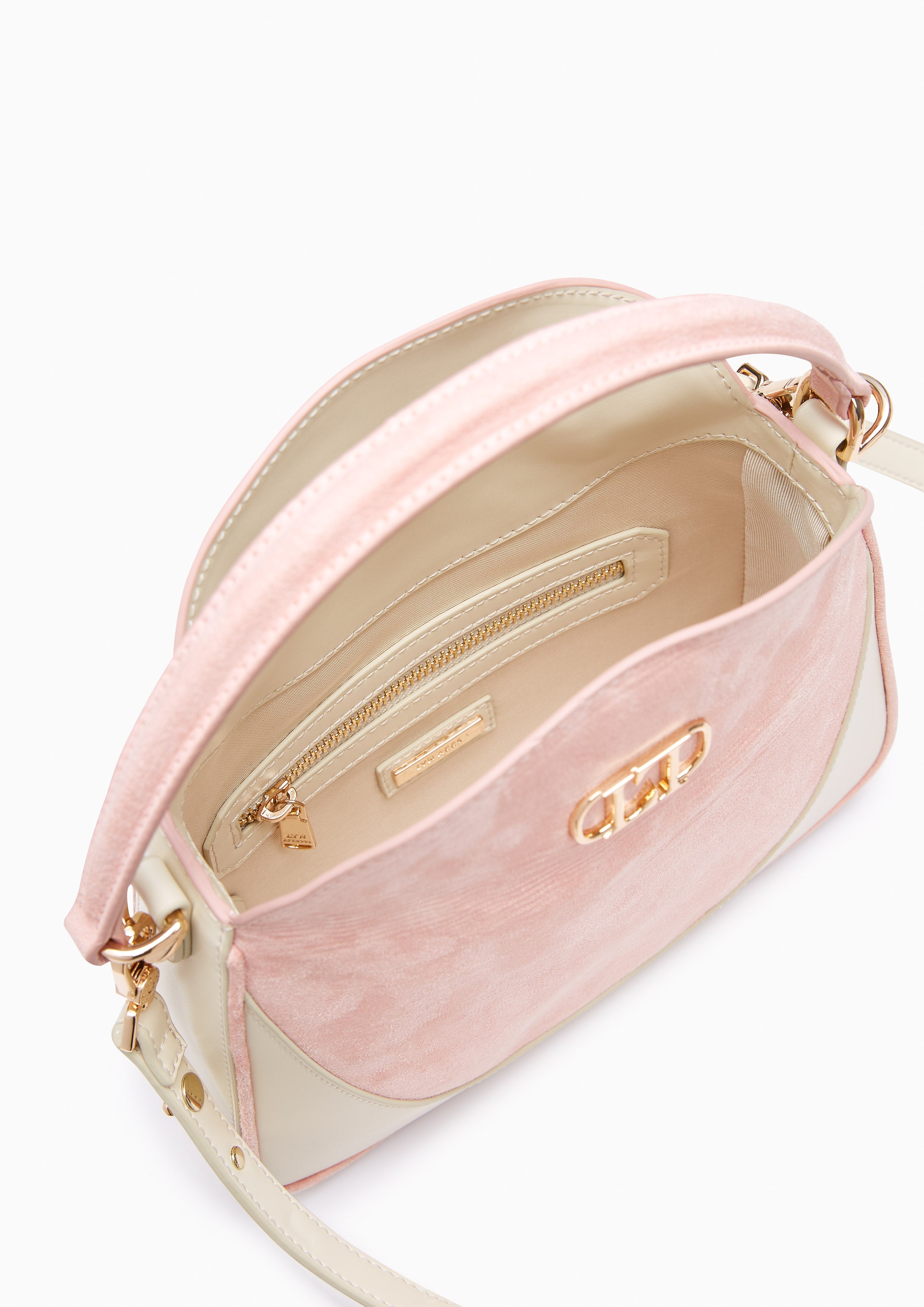 Elen Suede Crossbody Bag Pink - Lyn TH