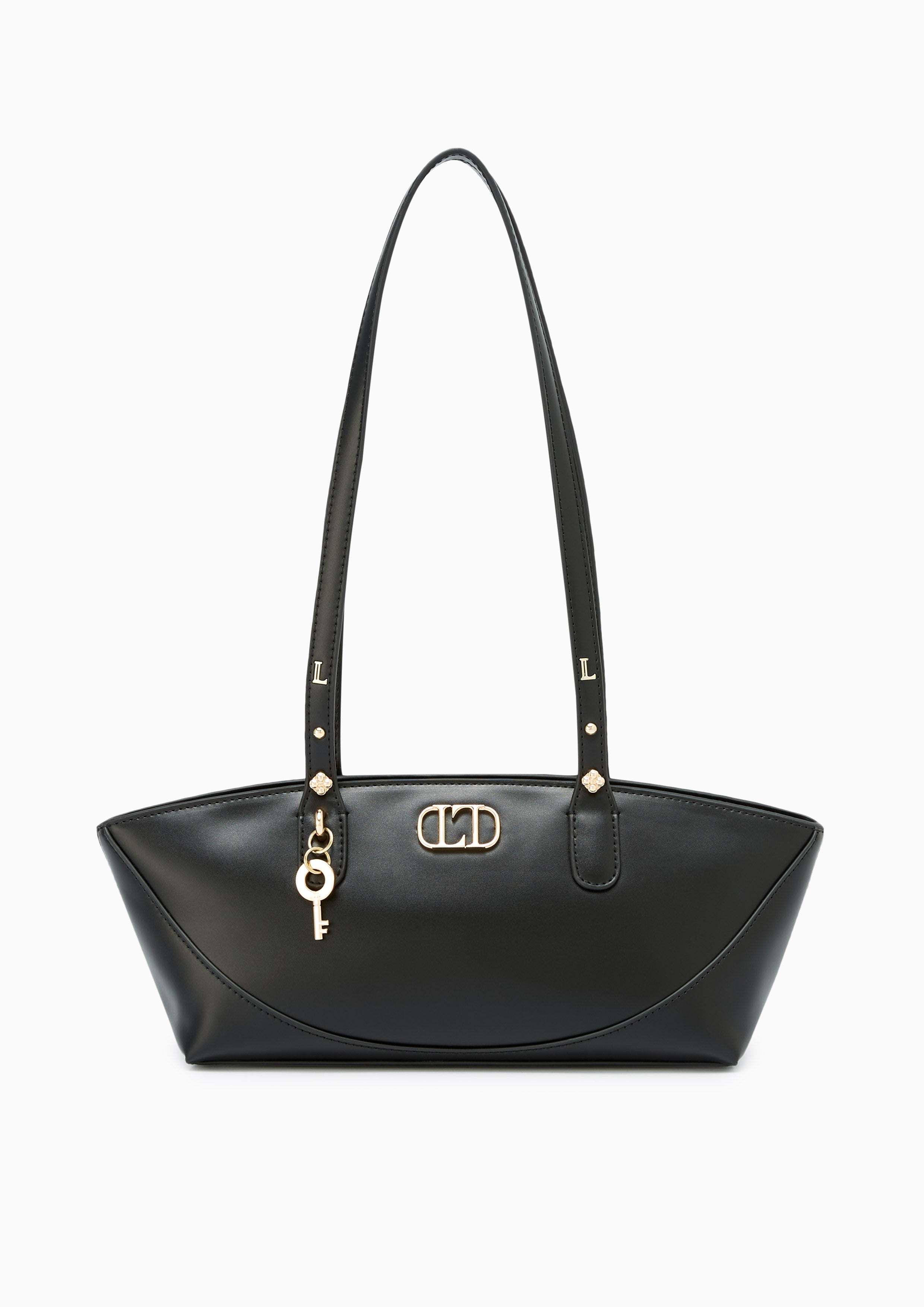 Elen Suede Shoulder Bag Black - Lyn TH