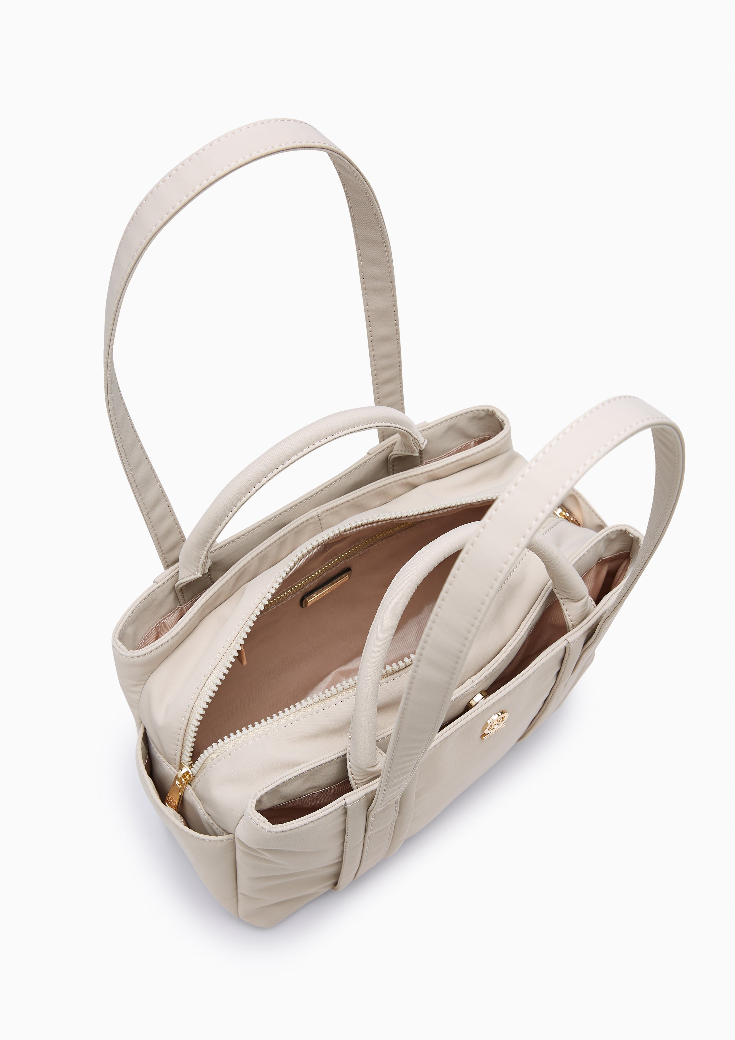 Bimmy Medium Handbag Beige - Lyn TH