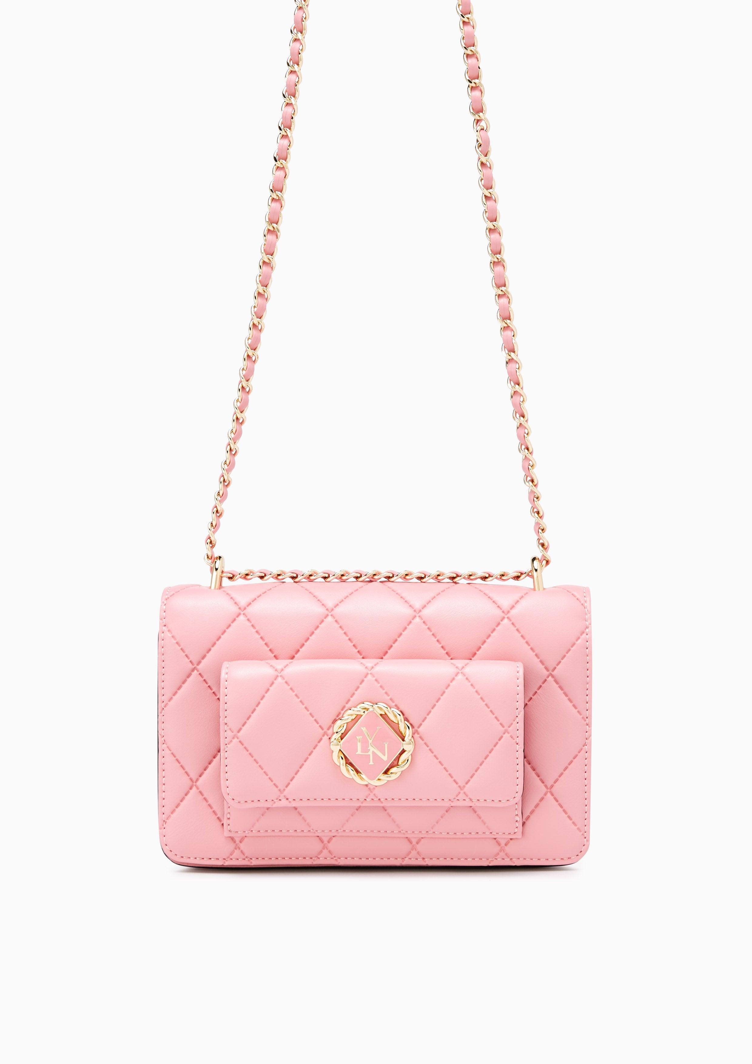 Emma Clutch With Chain Pink - Lyn TH