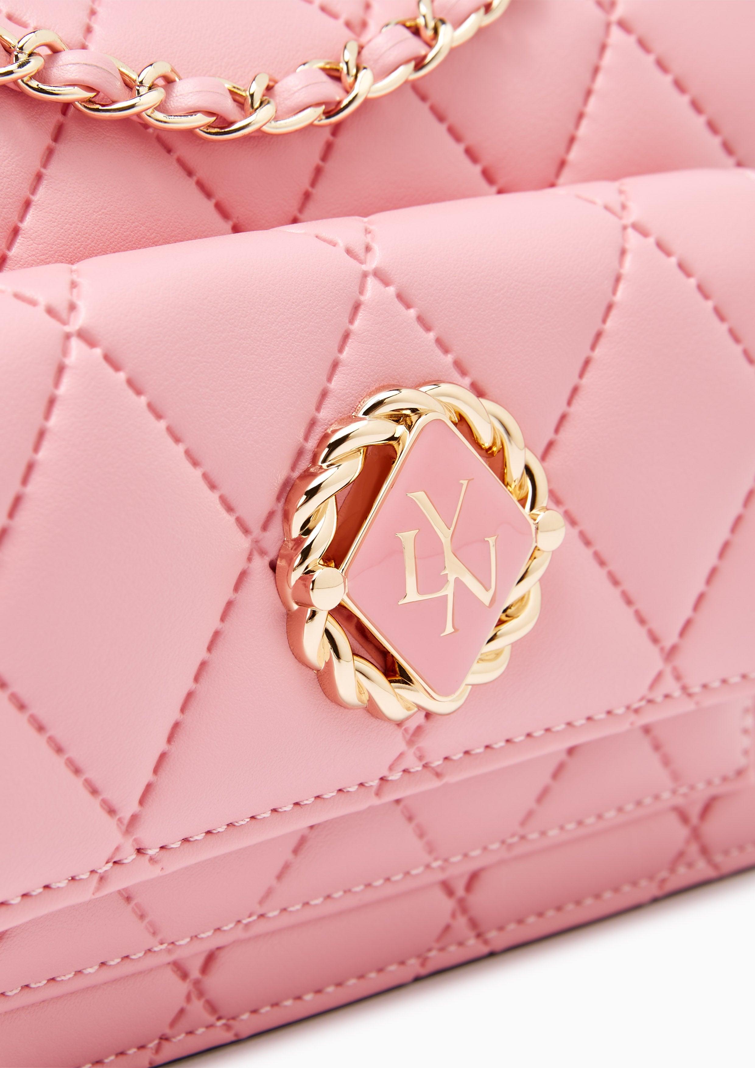 Emma Clutch With Chain Pink - Lyn TH